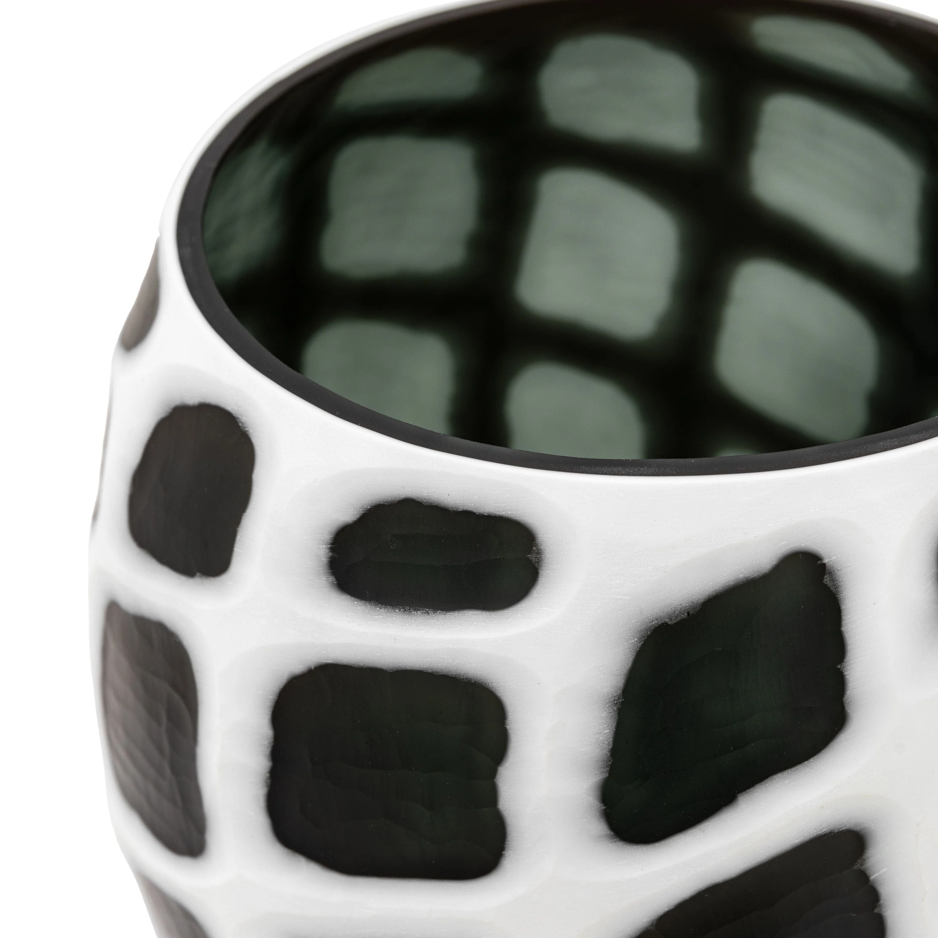 Valencia Handblown Carved Mono Glass Vase Small - Image 6