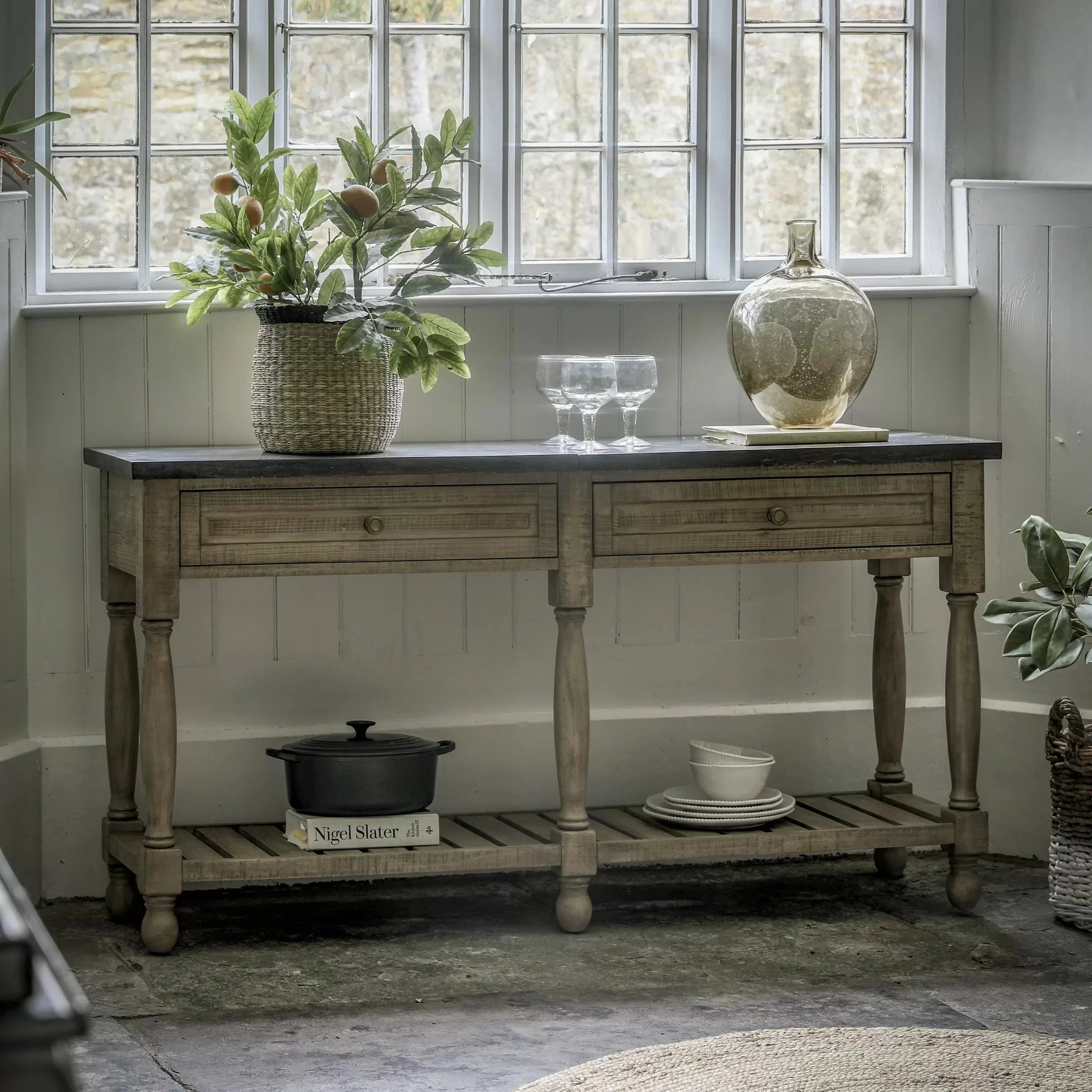 Wakefield 2 Drawer Console 1650x450x840mm