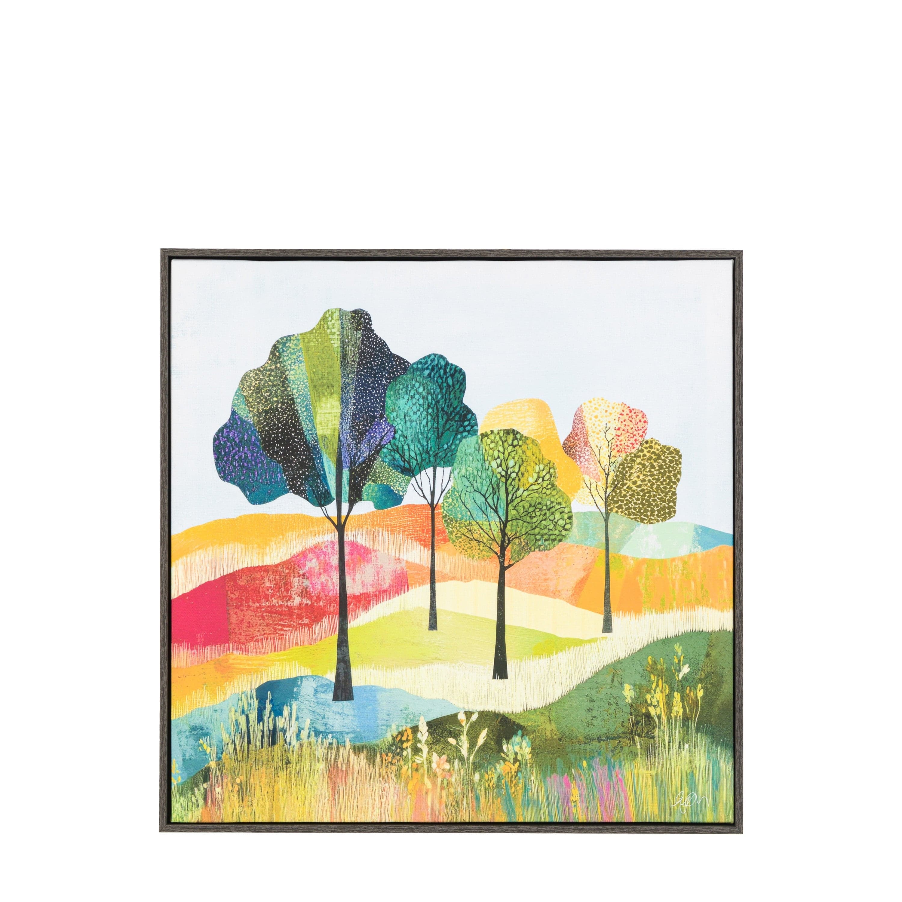 Vibrant Fields Framed Canvas - Image 2