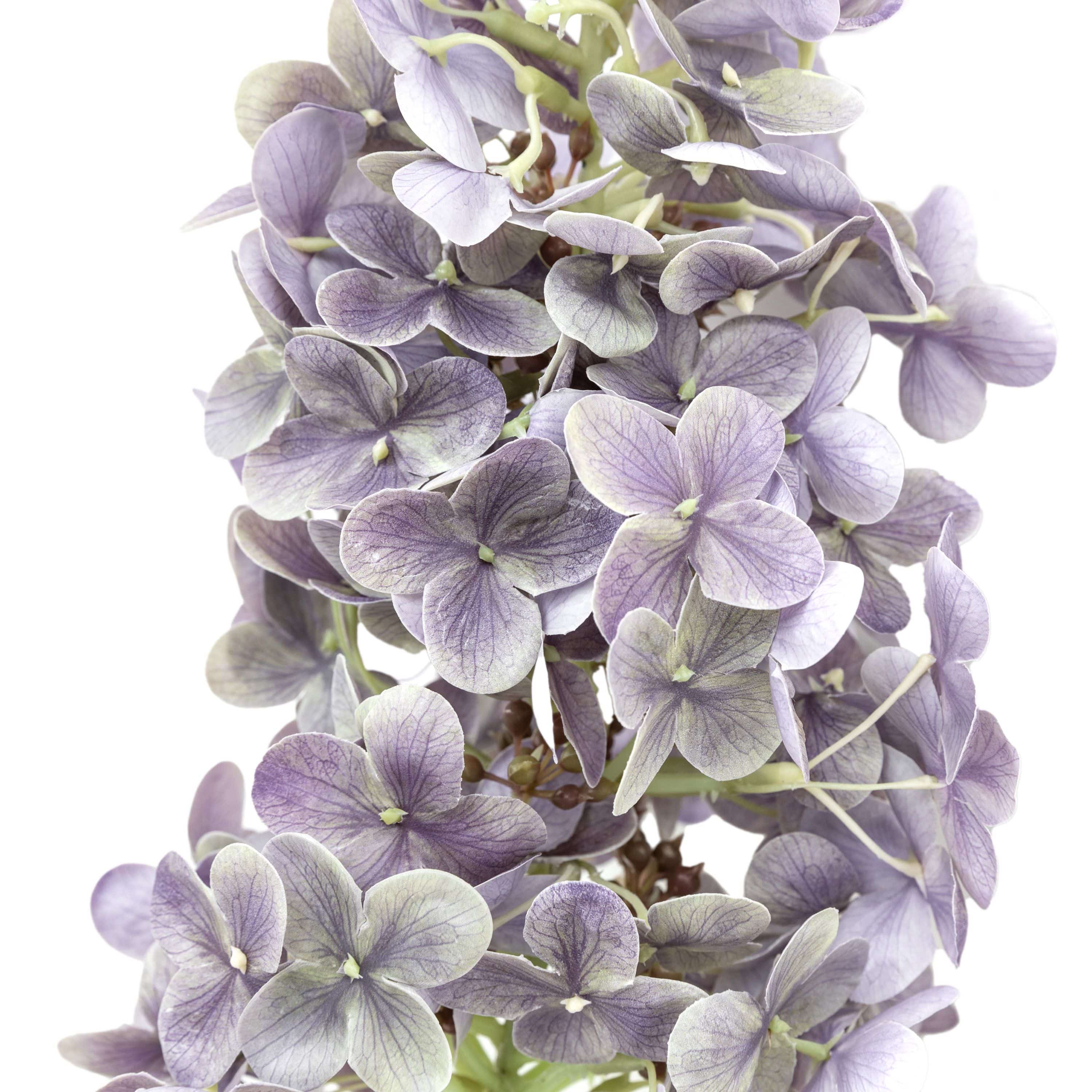 Vintage Cone Hydrangea Floral Stem Violet 12pk - Image 4