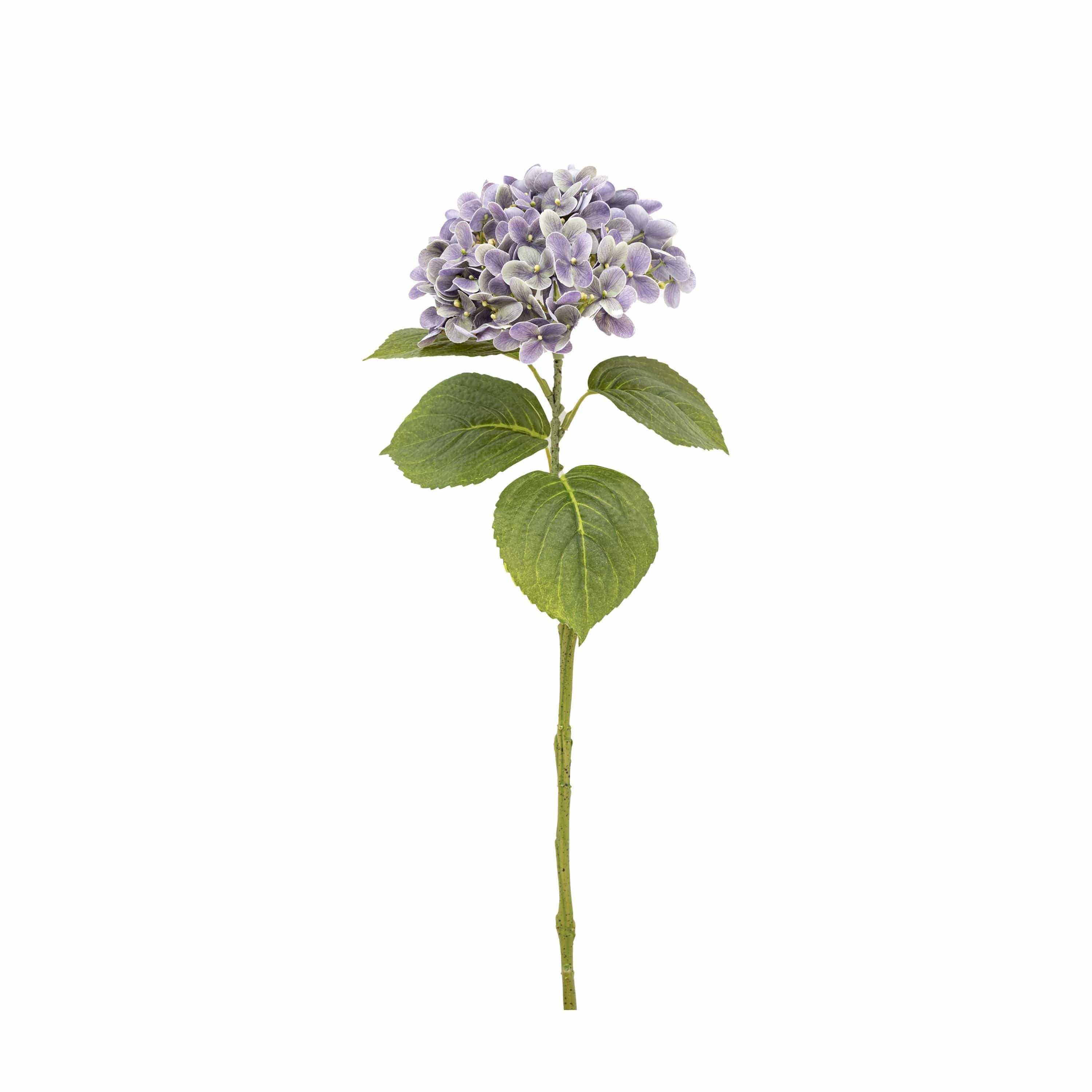 Vintage Hydrangea Floral Stem Violet 12pk - Image 2