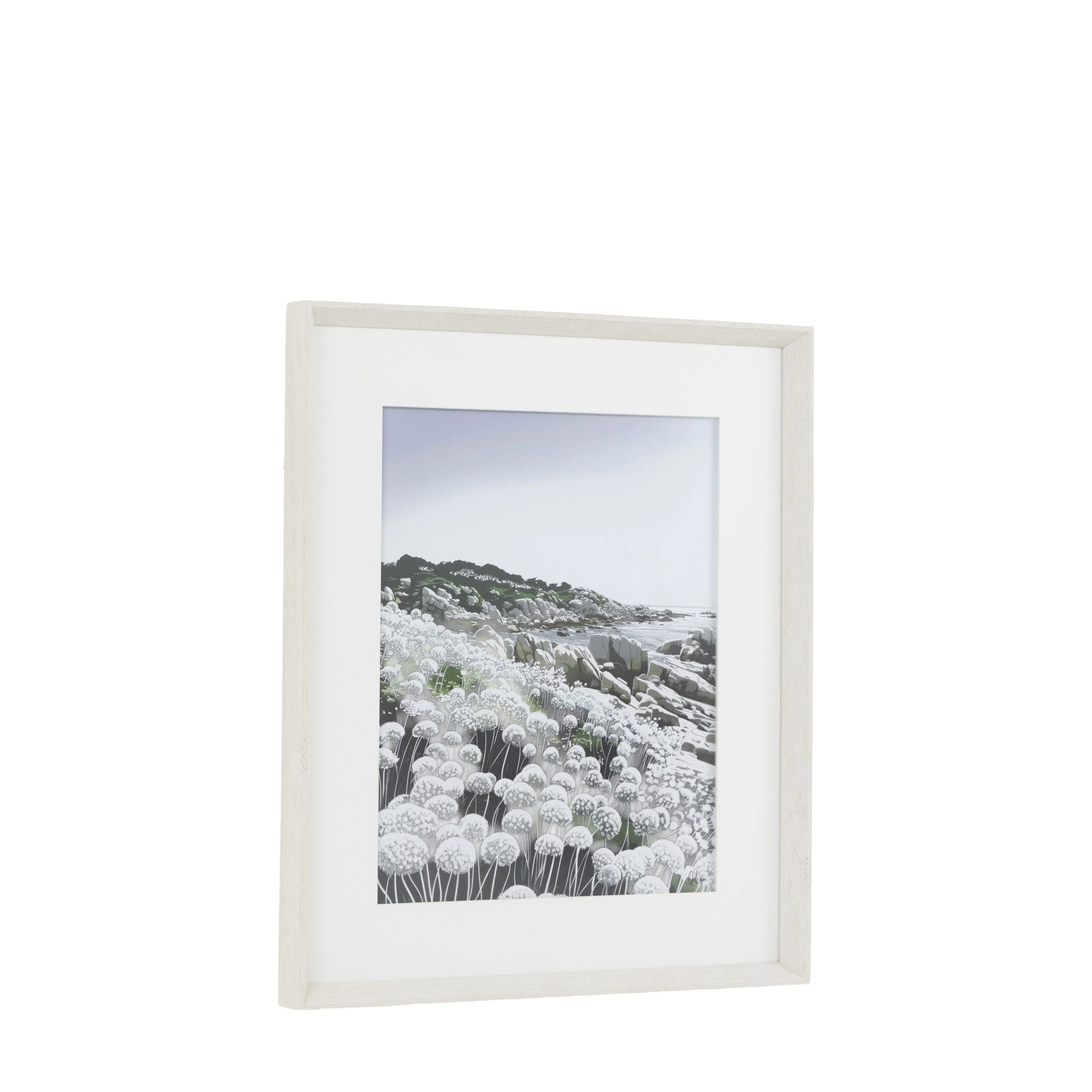 Waves and Wild Flowers I Framed Art - Image 3
