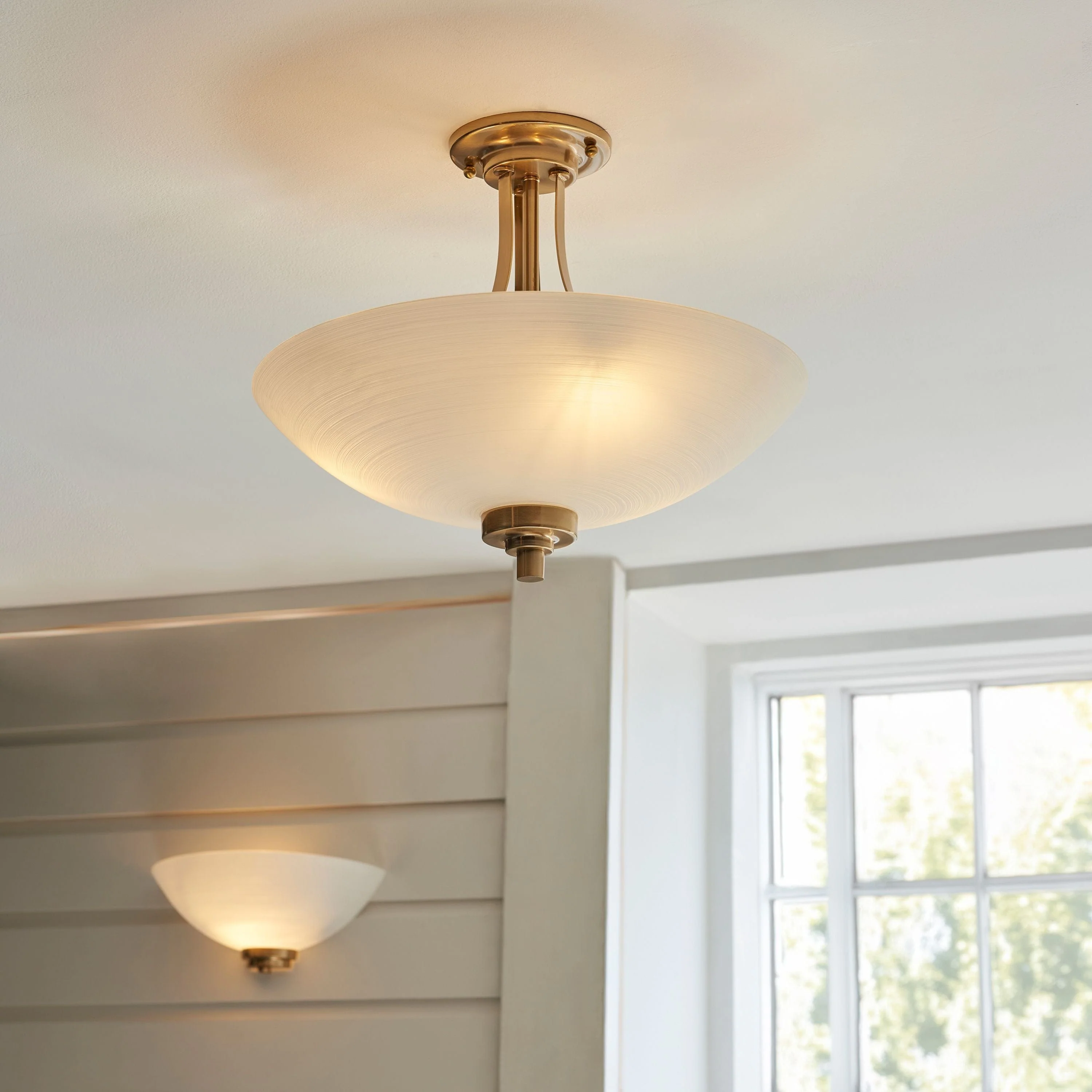 Welar 1 Wall Light Brushed Aged Brass - Image 2