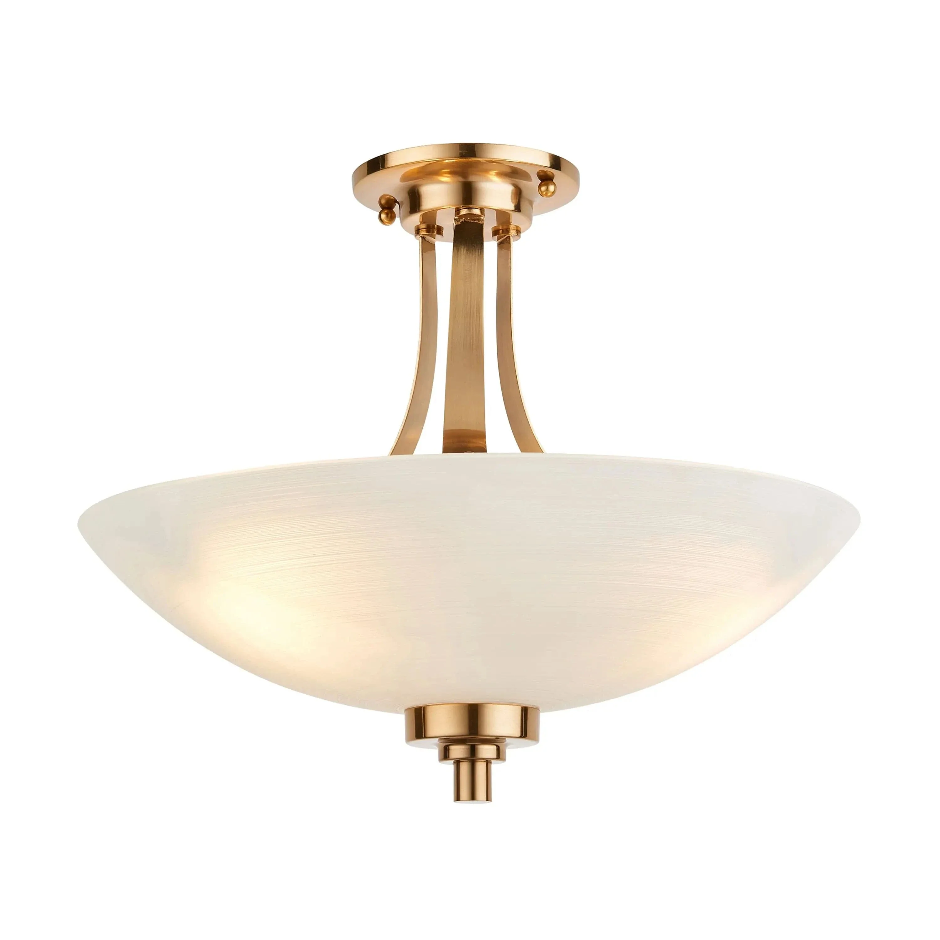 Welar 3 Ceiling Light Brushed Aged Brass - Image 3
