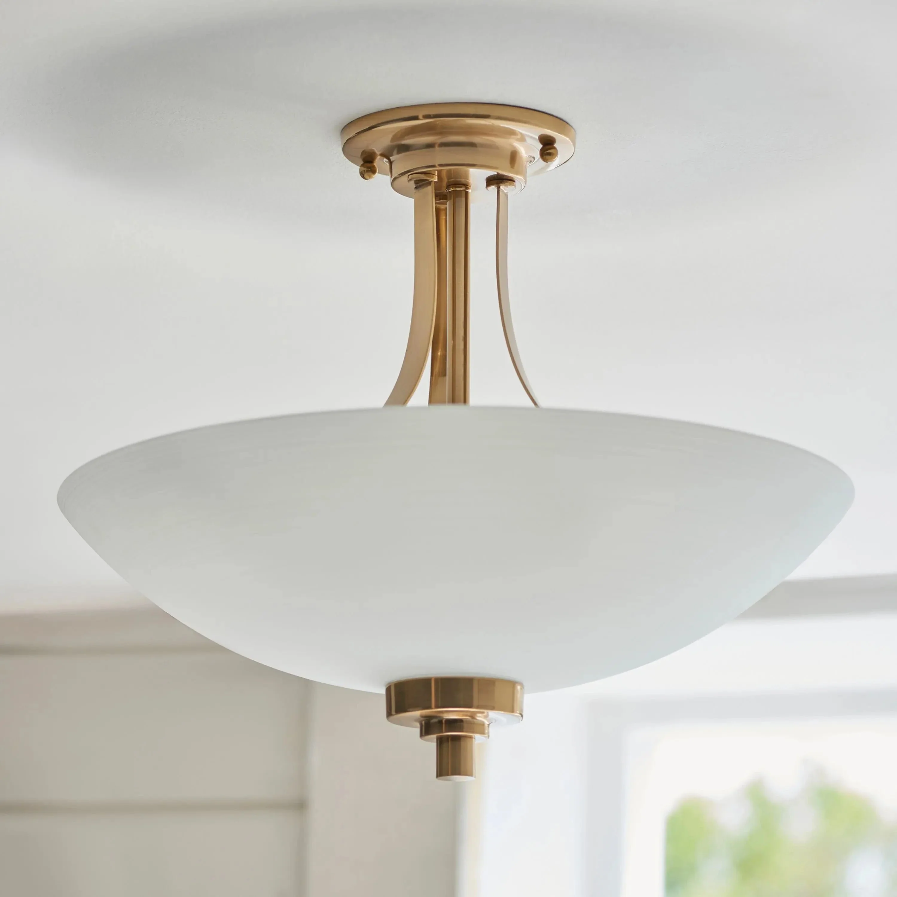 Welar 3 Ceiling Light Brushed Aged Brass - Image 6