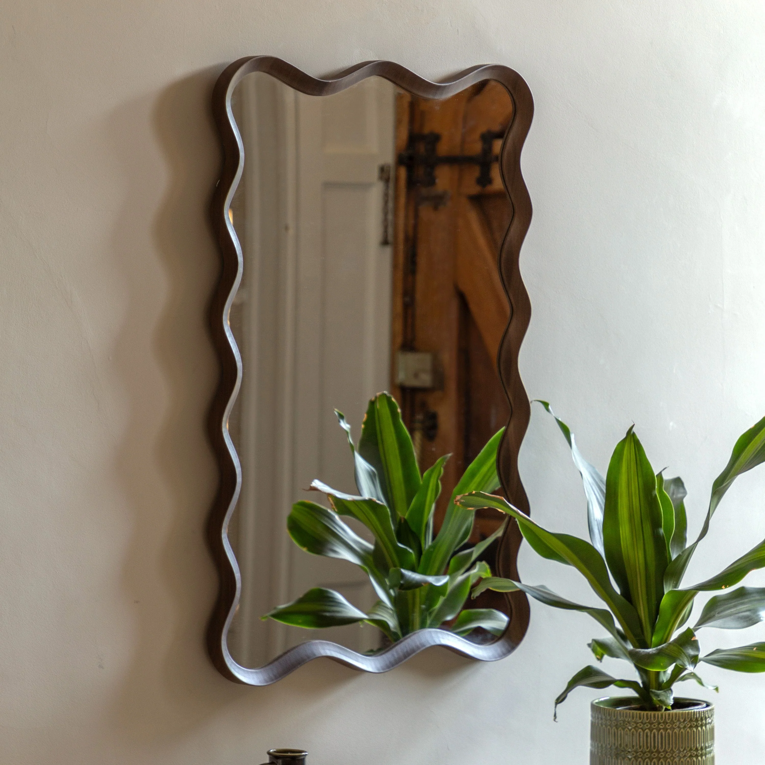 Wiggle Mirror Walnut - Image 2
