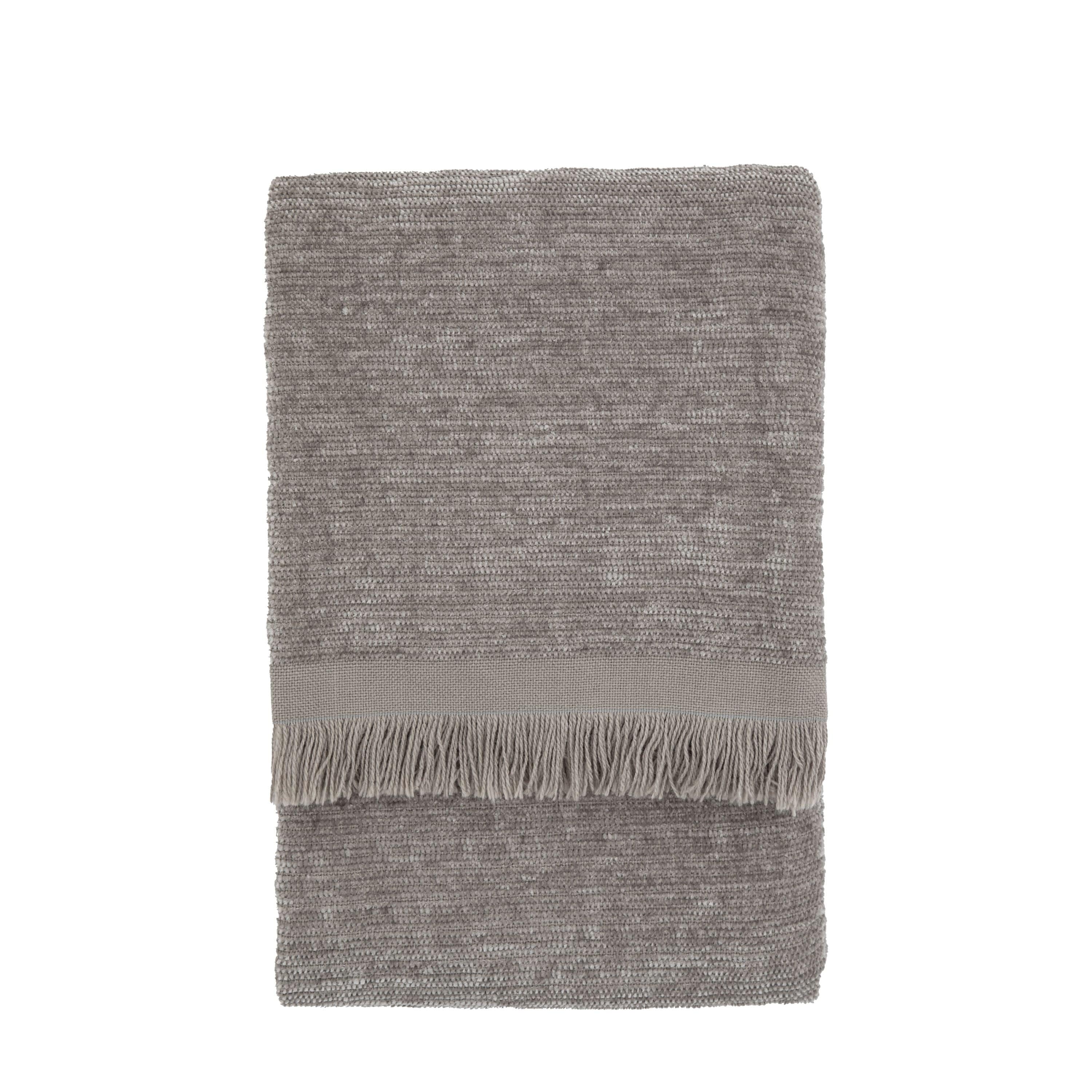 Willow Chenille Throw Grey - Image 3