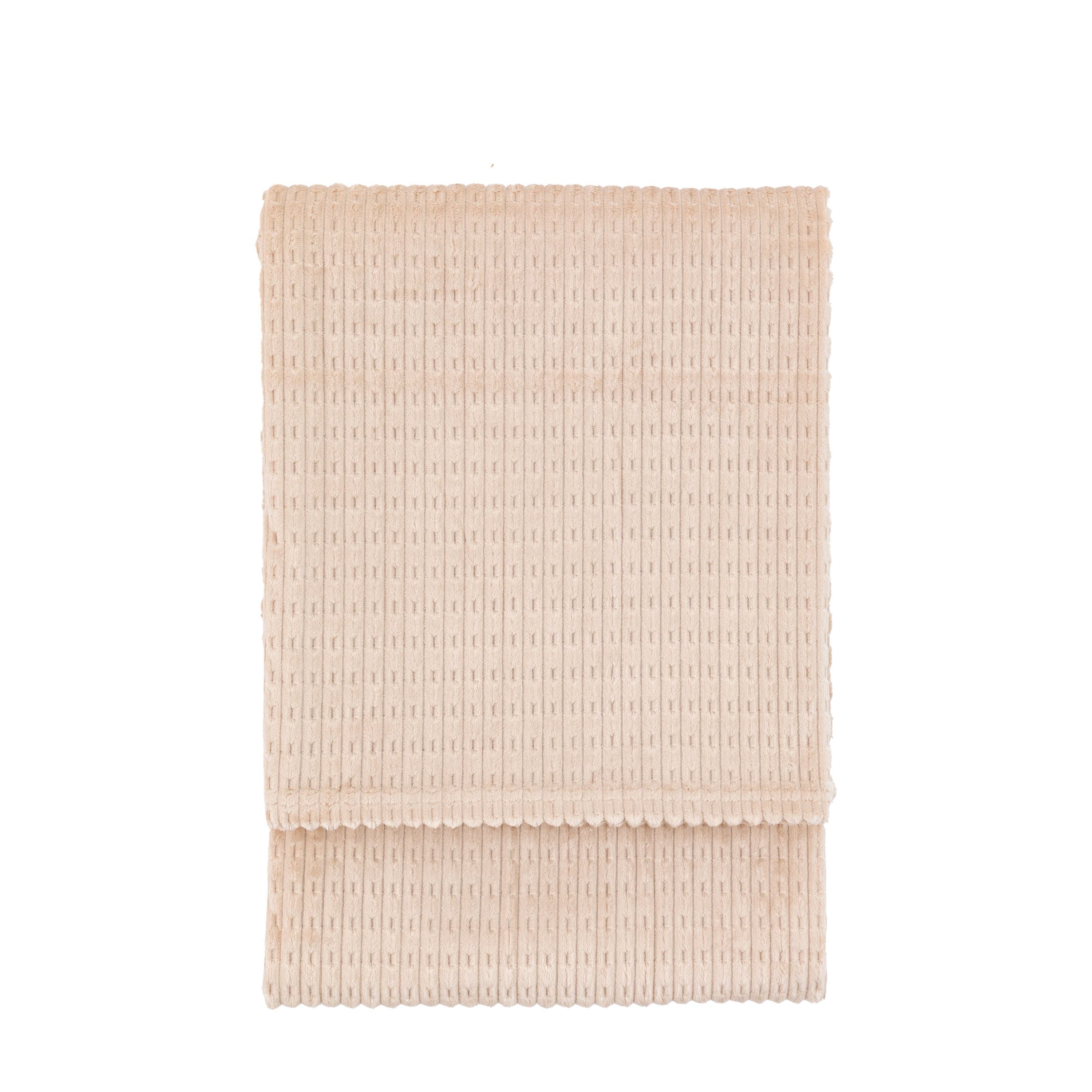 Winson Flannel Throw Taupe - Image 5