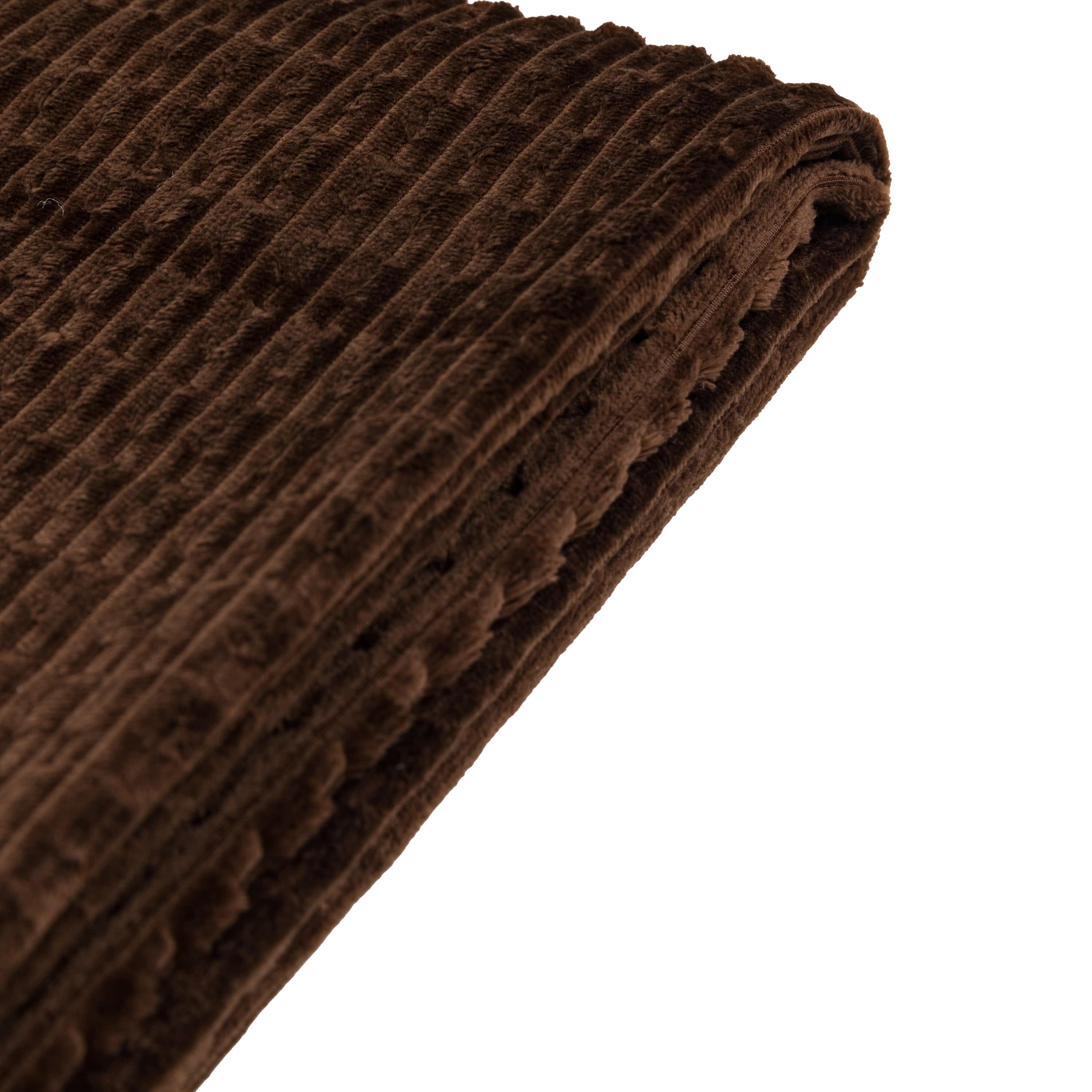 Winson Flannel Throw Taupe - Image 7