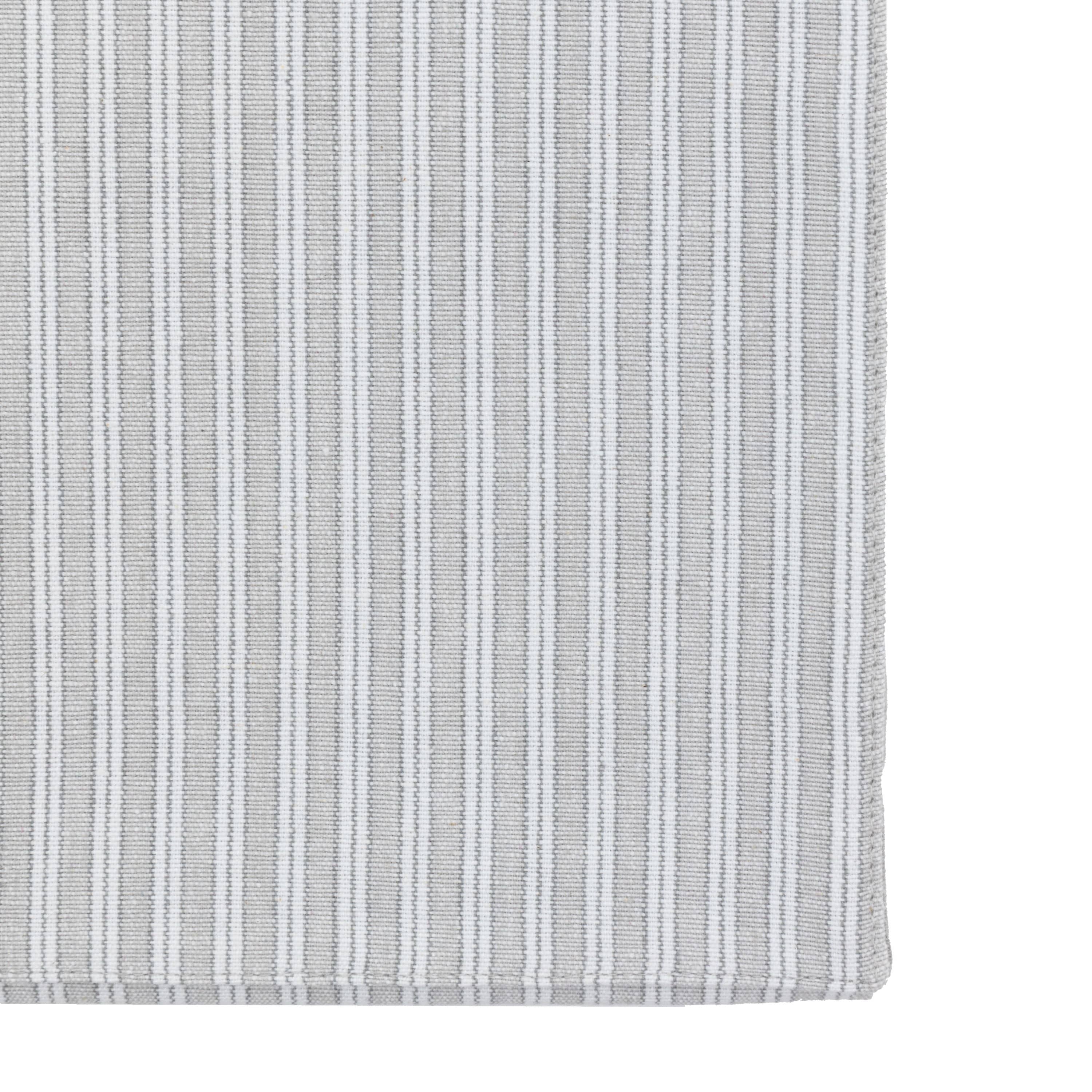 Woven Striped Table Runner Grey Small - Image 5