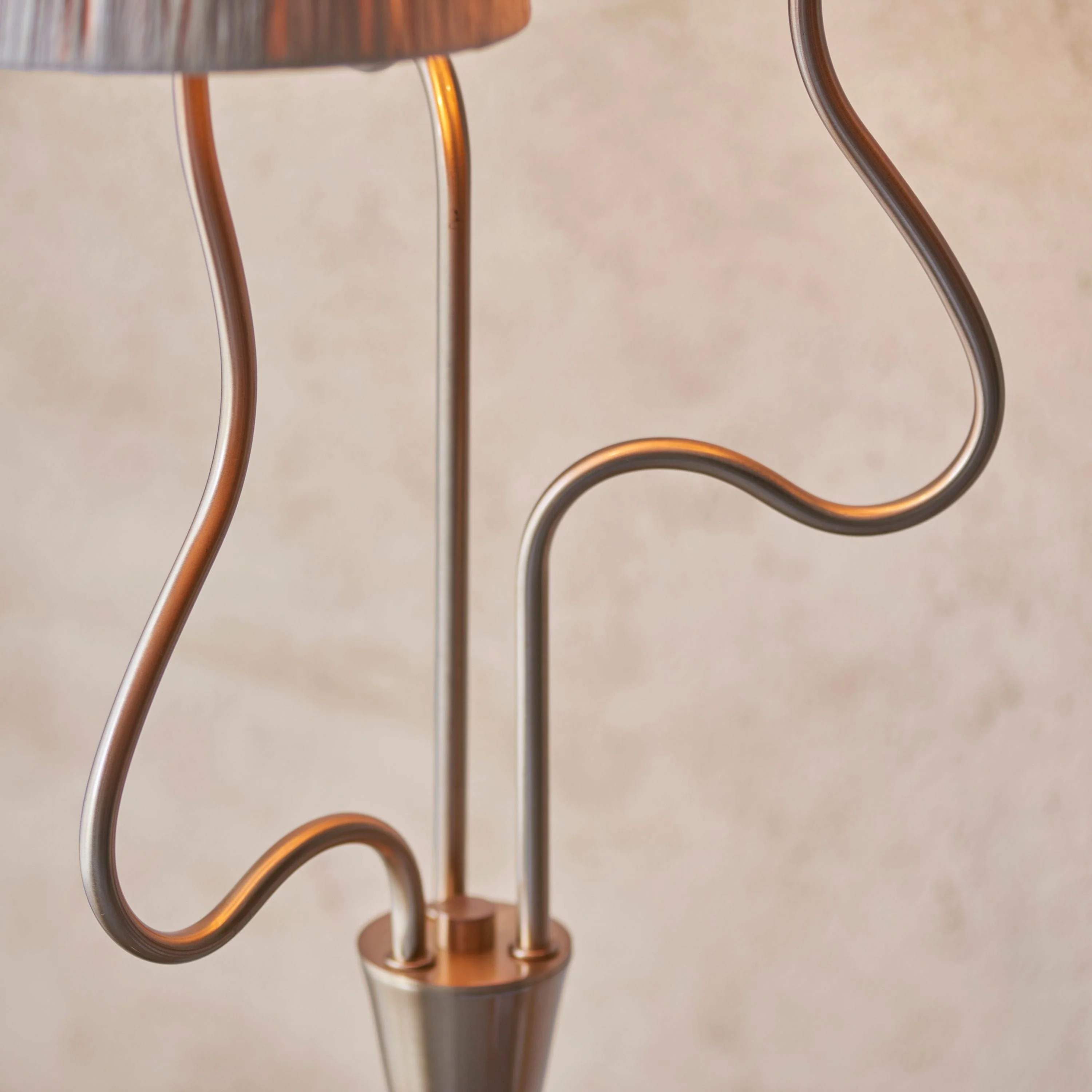 Wrigley 3 Floor Lamp Brushed Aged Brass - Image 6