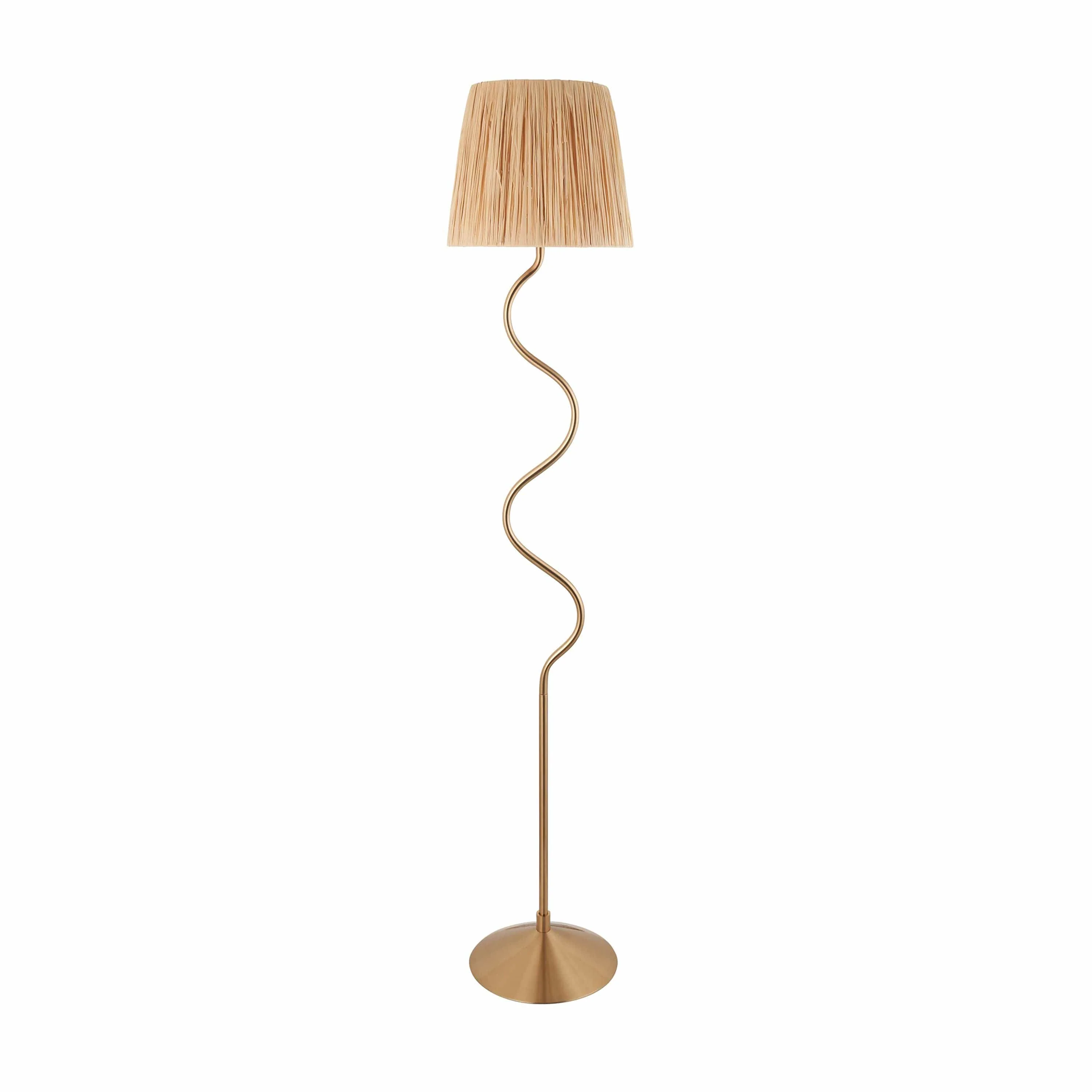 Wrigley 1 Floor Lamp Brushed Aged Brass - Image 9