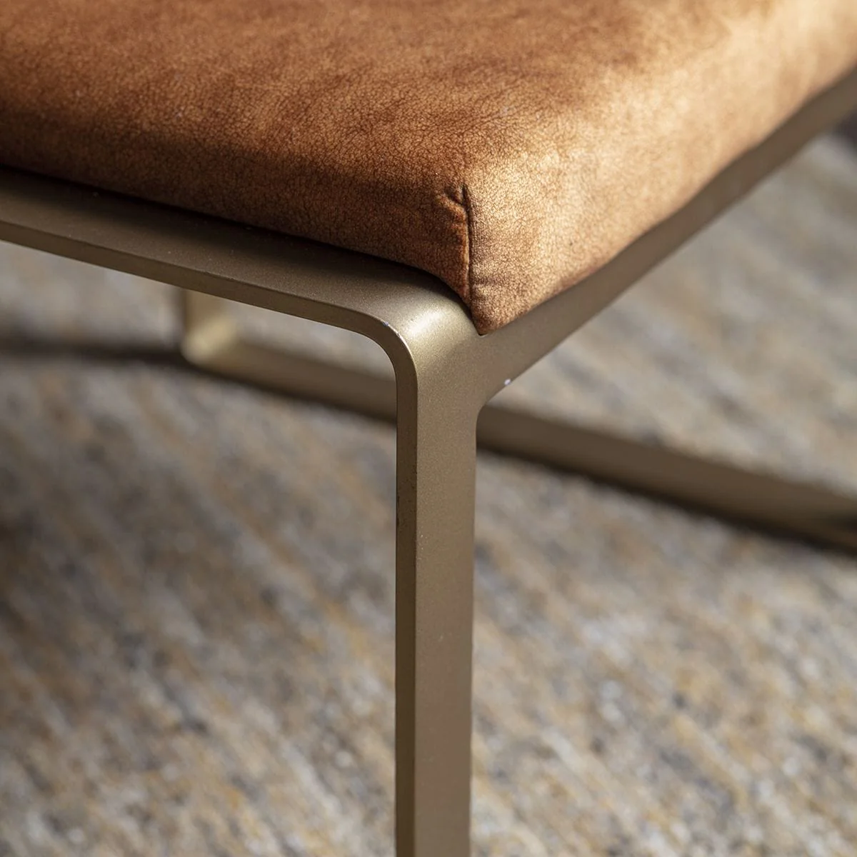 Burrington Footstool Ochre | OUTLET - Image 2