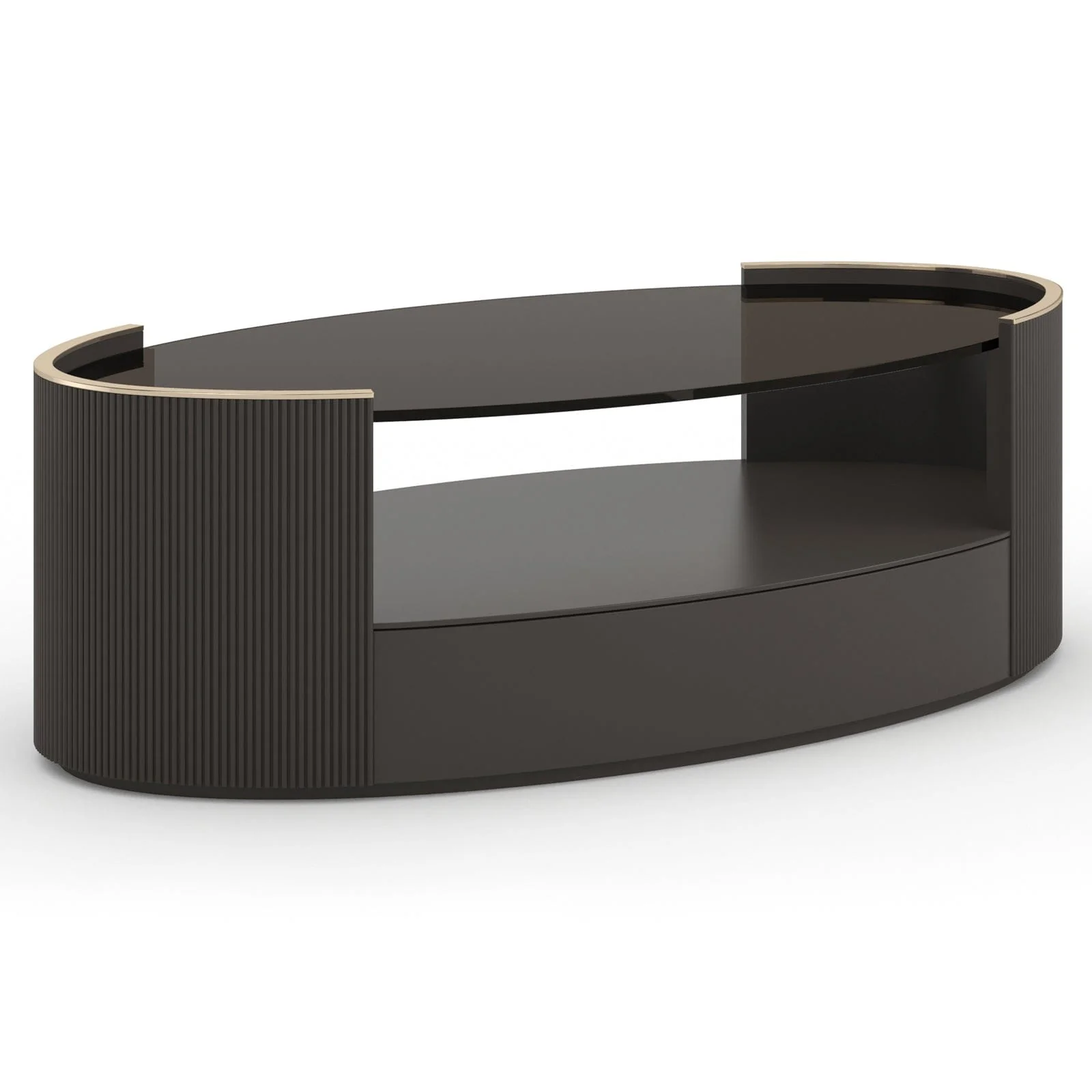 Love Oval Coffee Table in Dark Chocolate