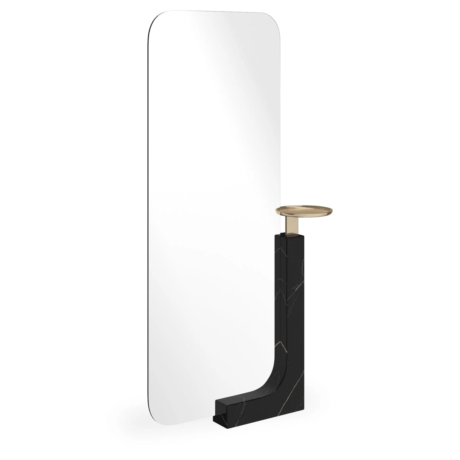 Overlap Floor Mirror in Dark