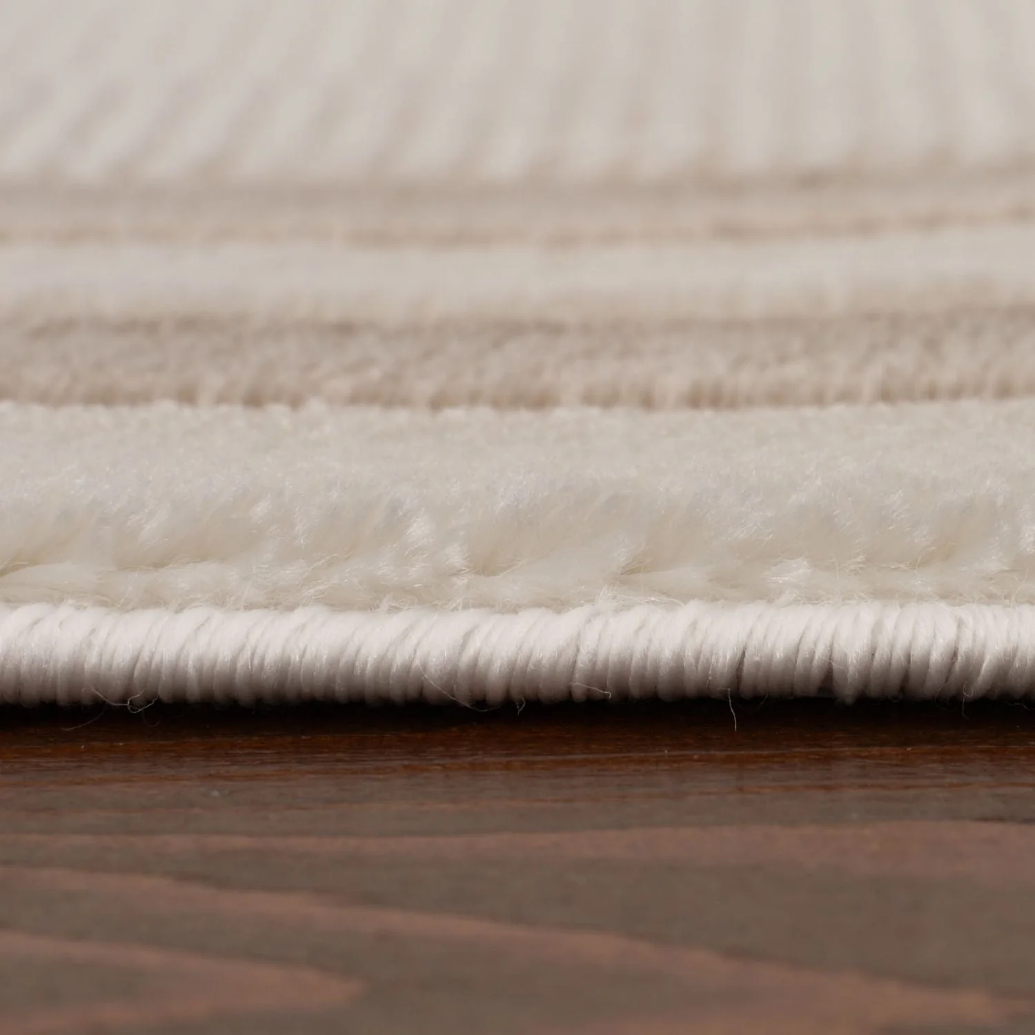 Carmel Cream-Beige Bordered Rug | 6060 - Image 5