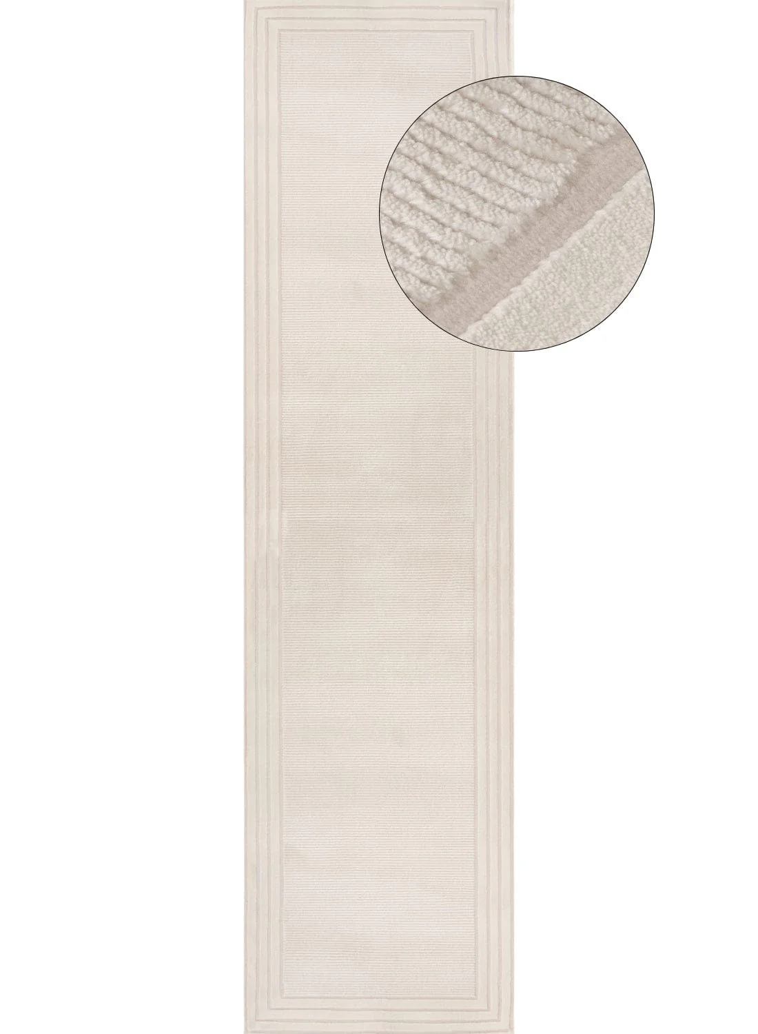Carmel Cream Bordered Rug | 6060 - Image 11