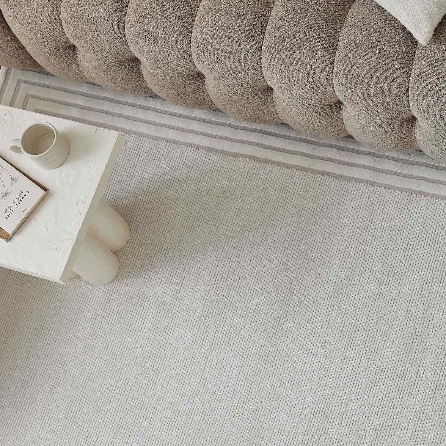 Carmel Cream Bordered Rug | 6060 - Image 7