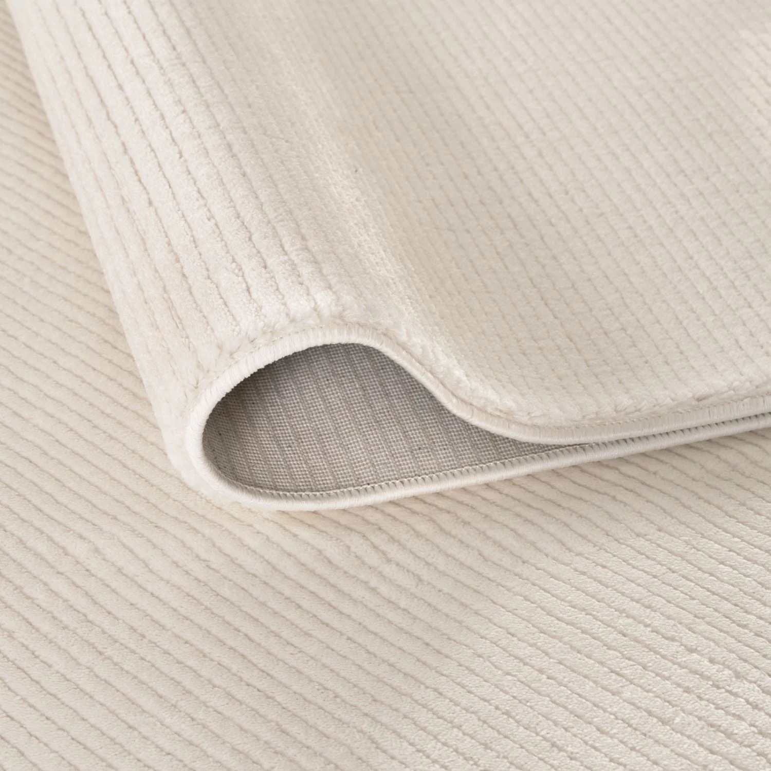 Carmel Cream Striped Rug | 6010 - Image 4