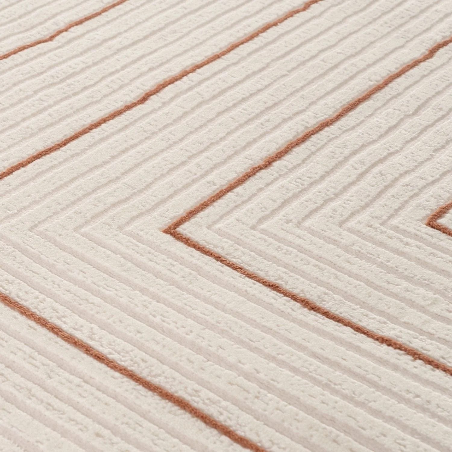 Carmel Cream-Terra Geometric Rug | 6040 - Image 2