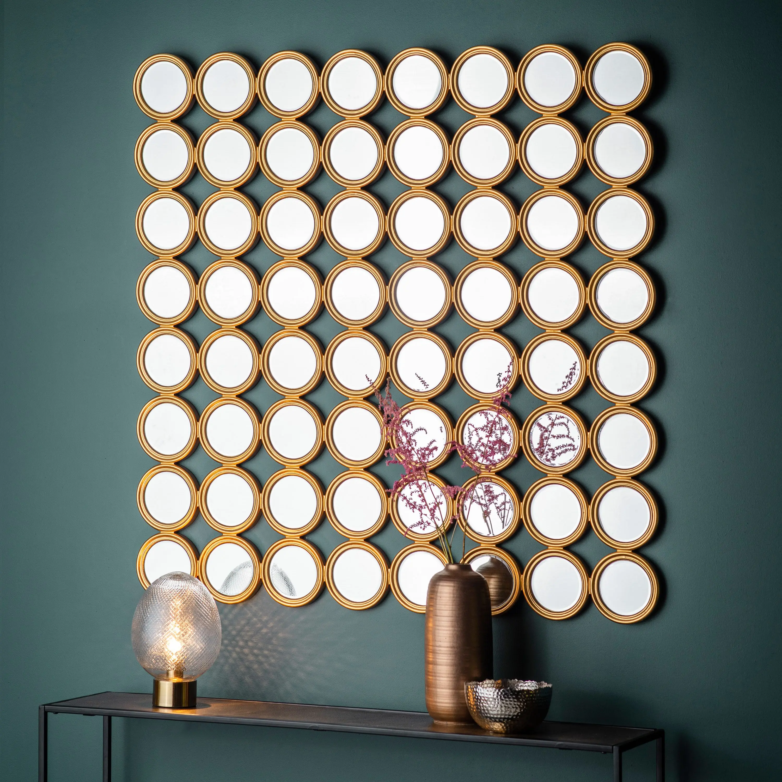 Carrington Circles Mirror } OUTLET