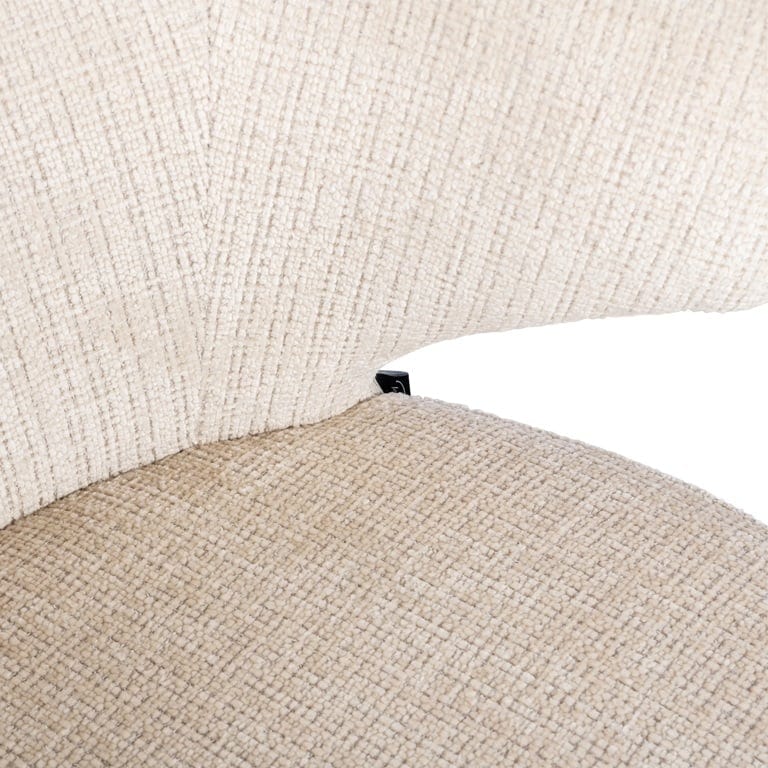 Chair Gatsbi beige chenille fire retardant (Niagara 902 beige) - Image 8