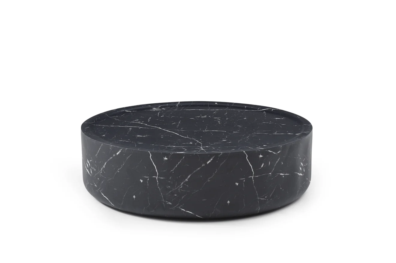 Ciladro Coffee Table - Faux Black Marble - Large - Image 2