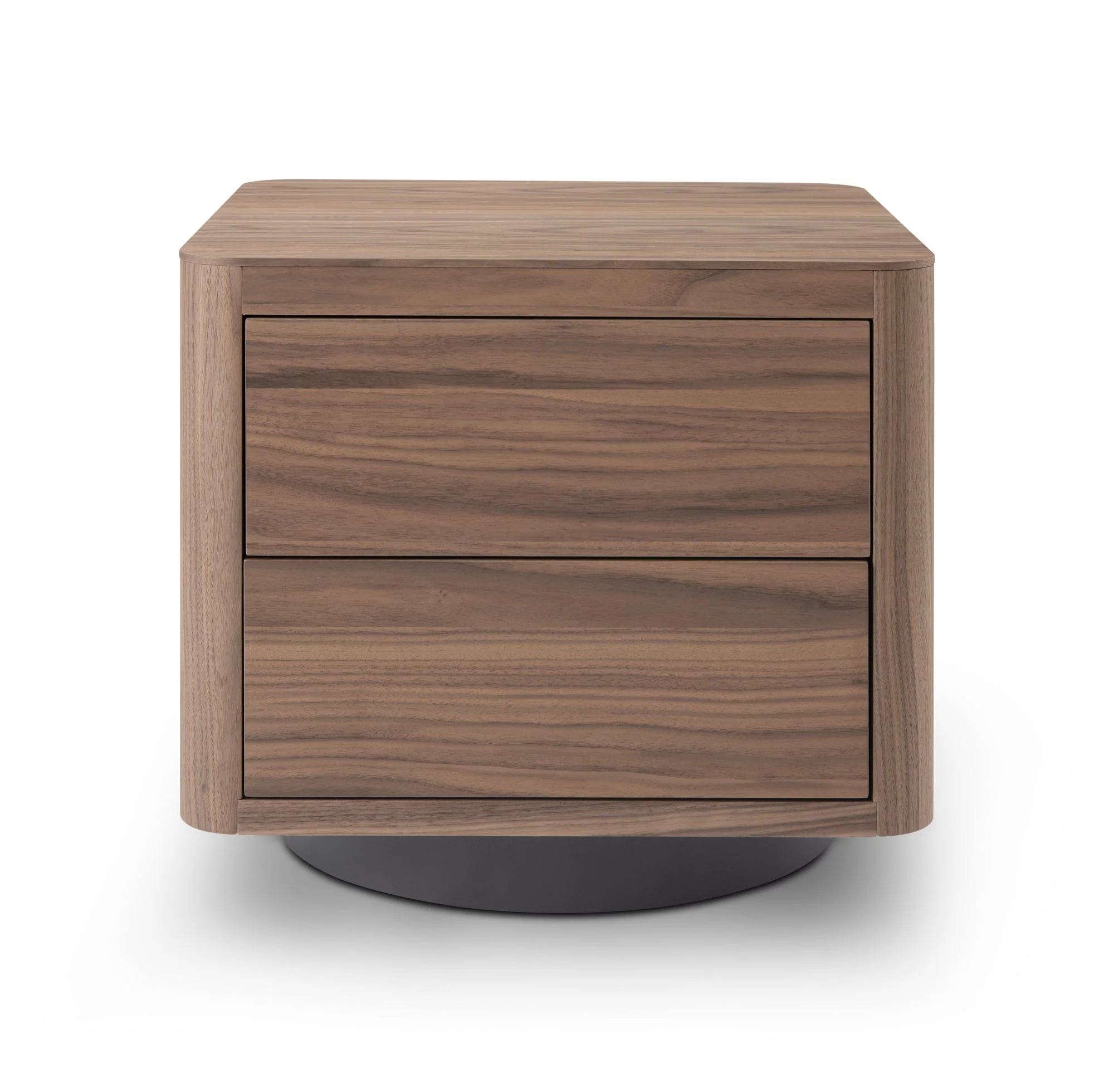 Coin Bedside Table - Light Walnut - Image 2