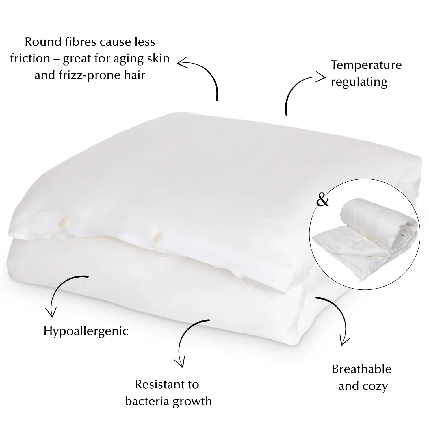 Duvet Upgrade Bundle in White (Eucalyptus & Bamboo) - Image 2