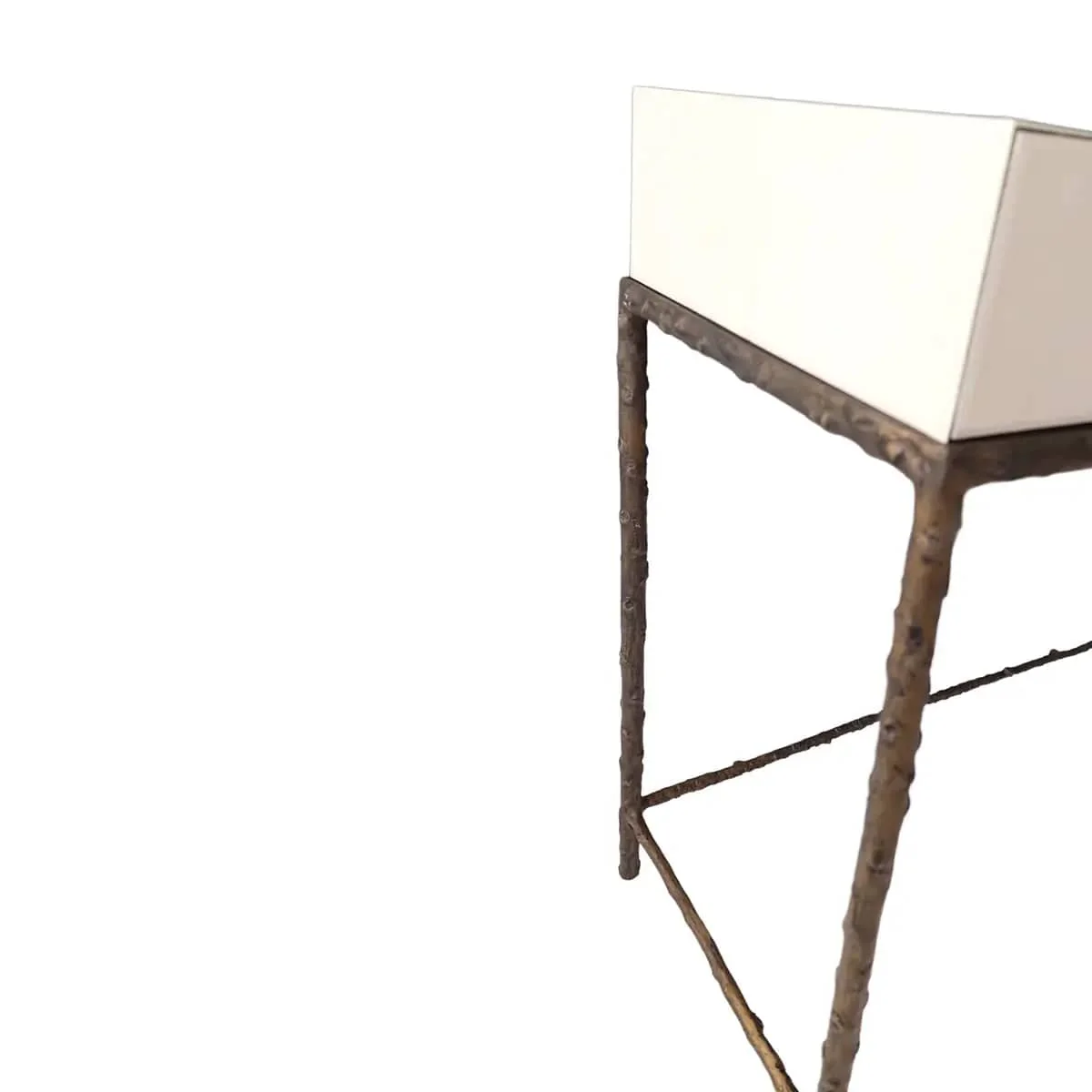 Arun Desk Bronze Dorato Pumice Leather - Image 4