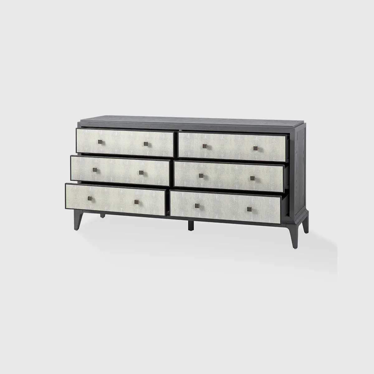 Astoria 6 Drawer Chest Graphite Grey and Shagreen - Image 4