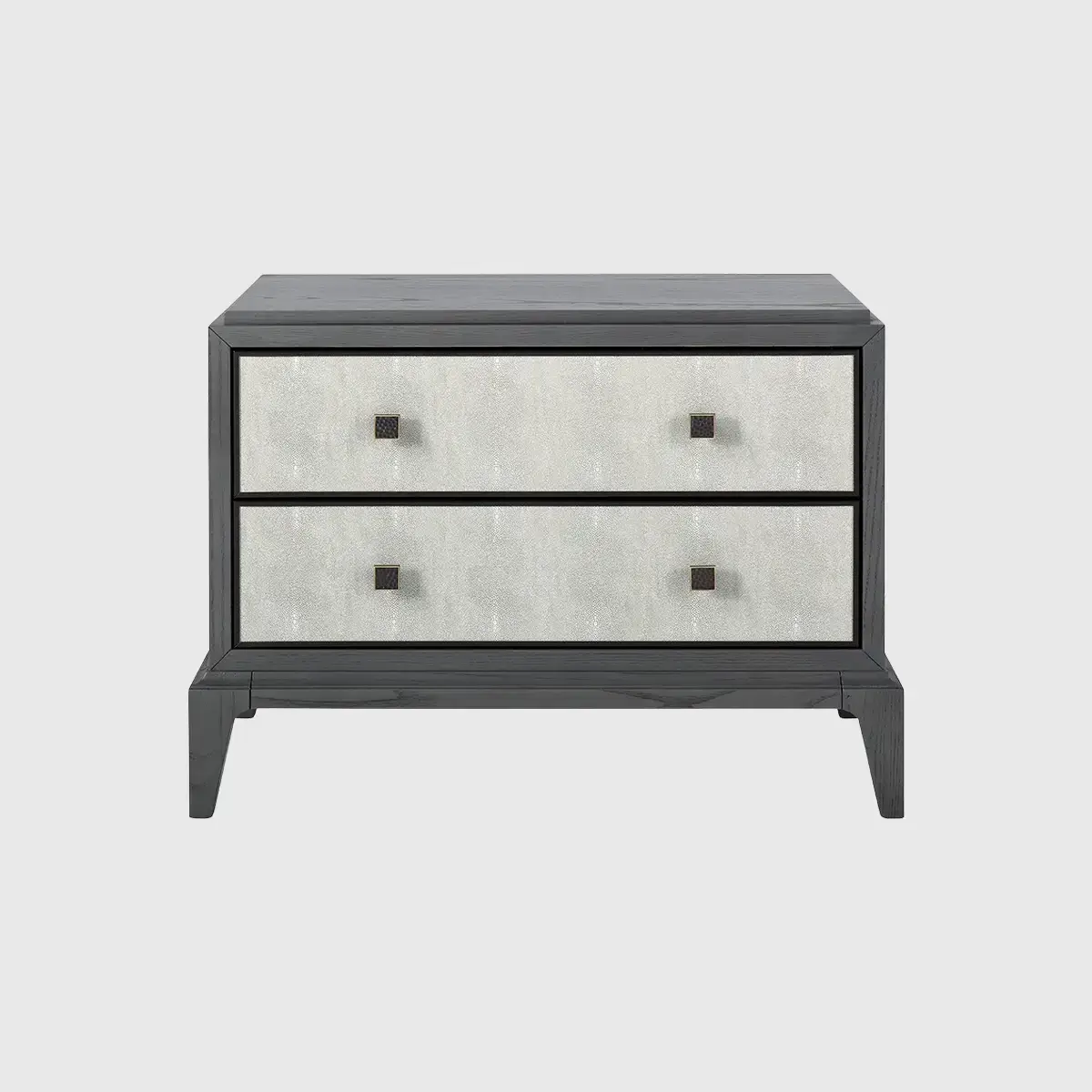 Astoria Nightstand Large Graphite Grey Shagreen