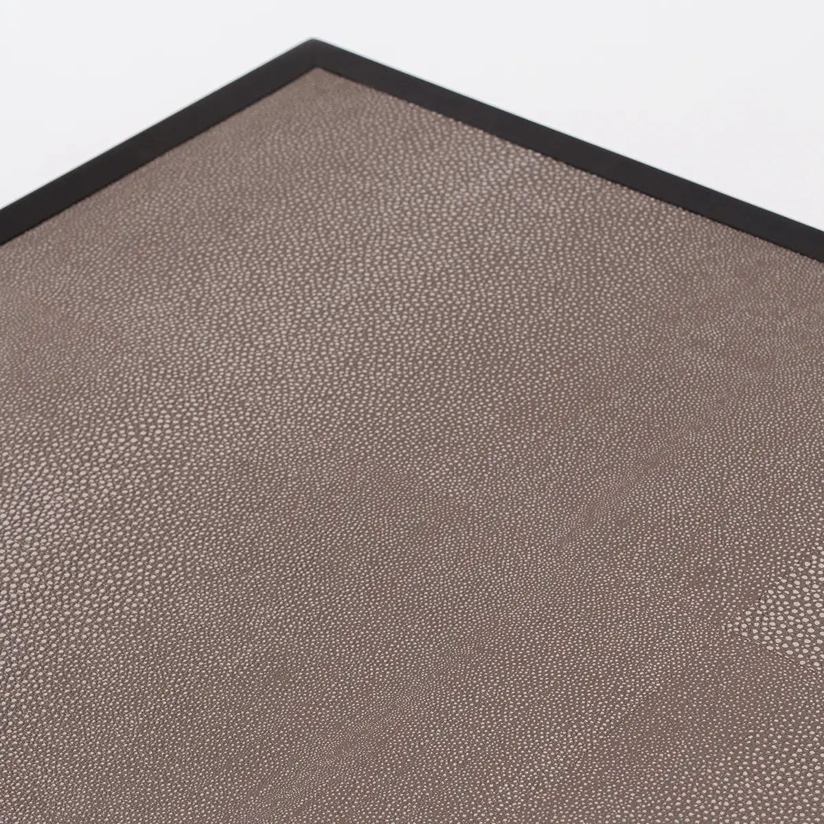 Bertie 3 Drawer Chest Grey Shagreen Leather - Image 6
