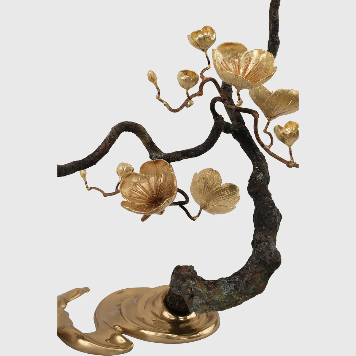 Bronze Blossom Waterfall Sculpture Right - Image 2