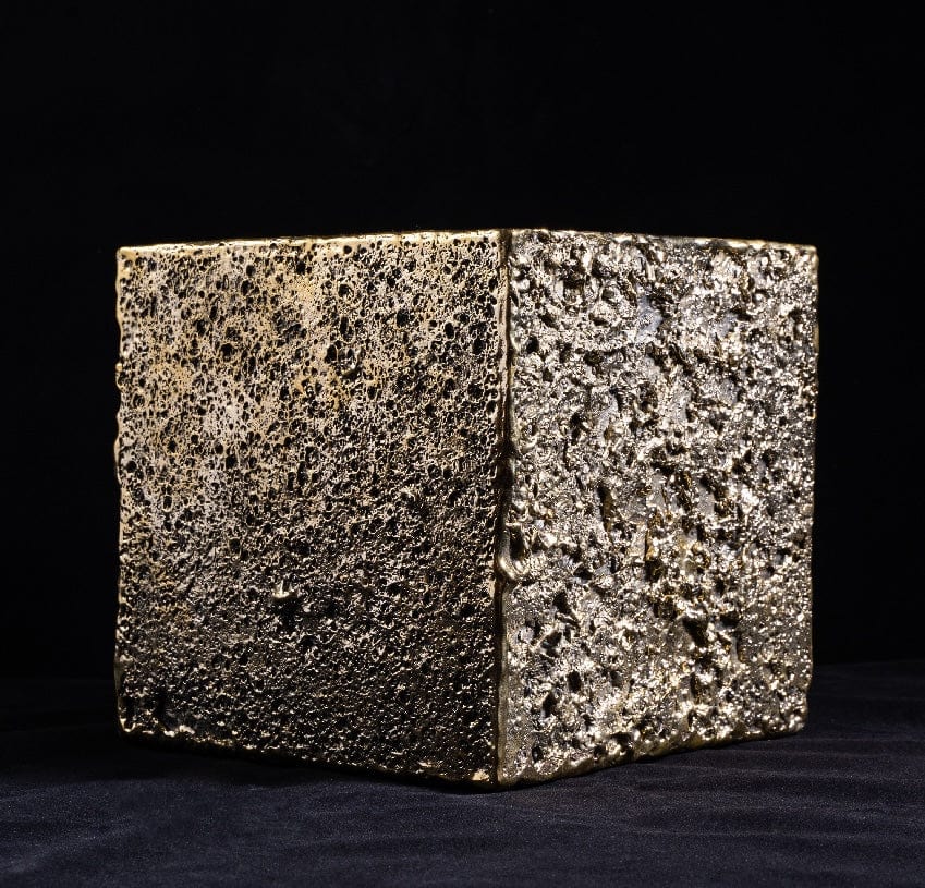 Bronze Sculpture Rain Cube