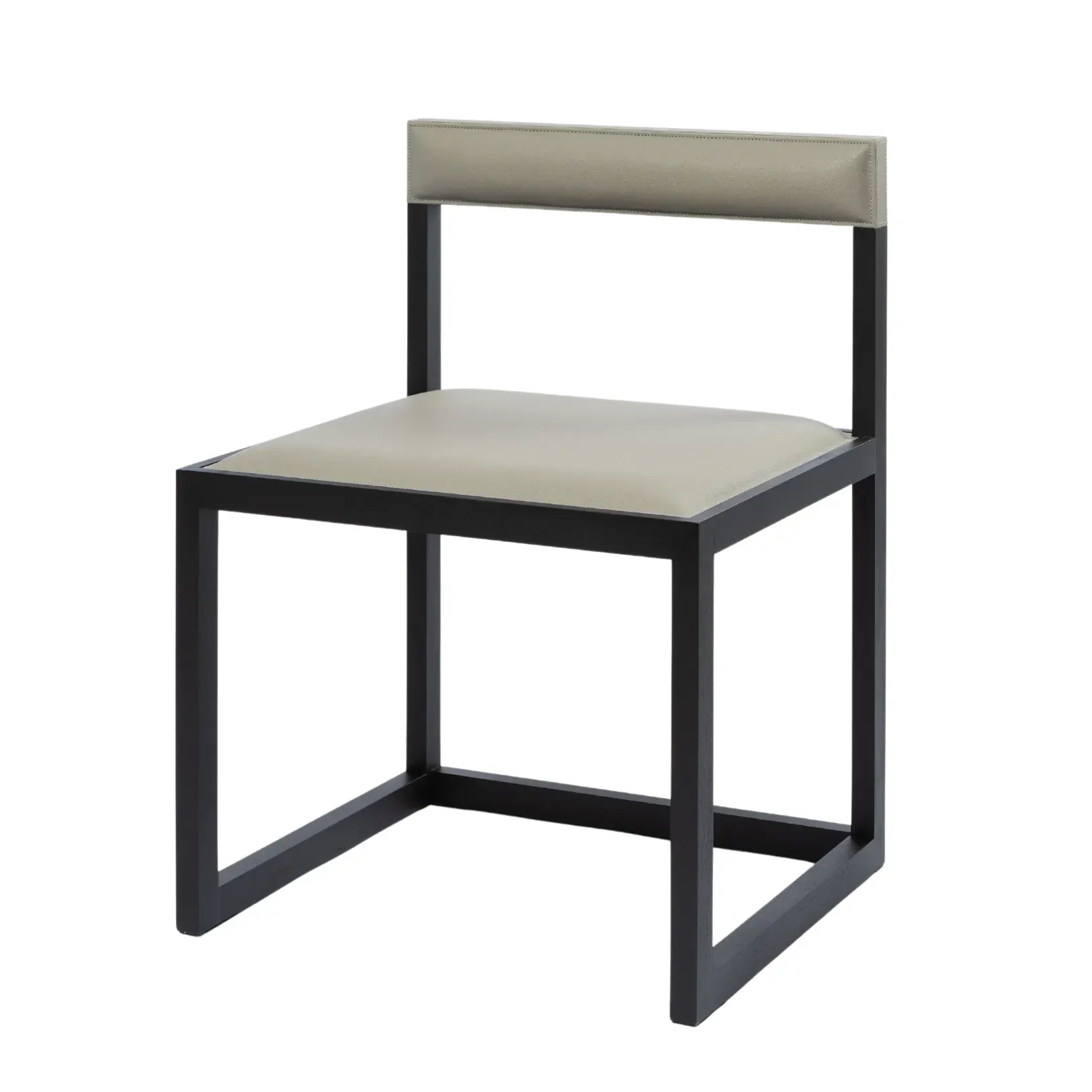 Compact Desk and Chair French Grey Leather - Image 2