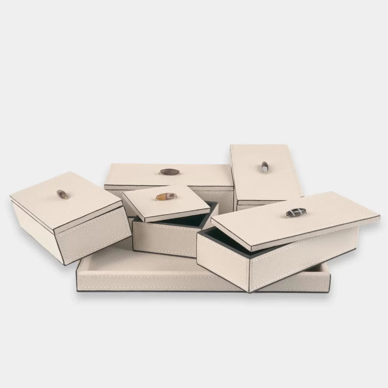 Desk Set Pumice Leather - Image 2