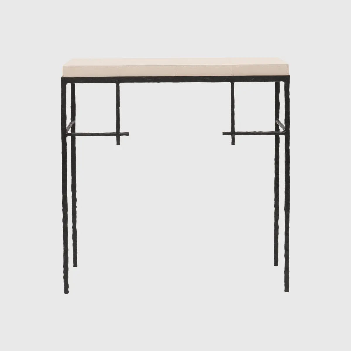 Mineral Console Bronze Nera with Pumice Leather
