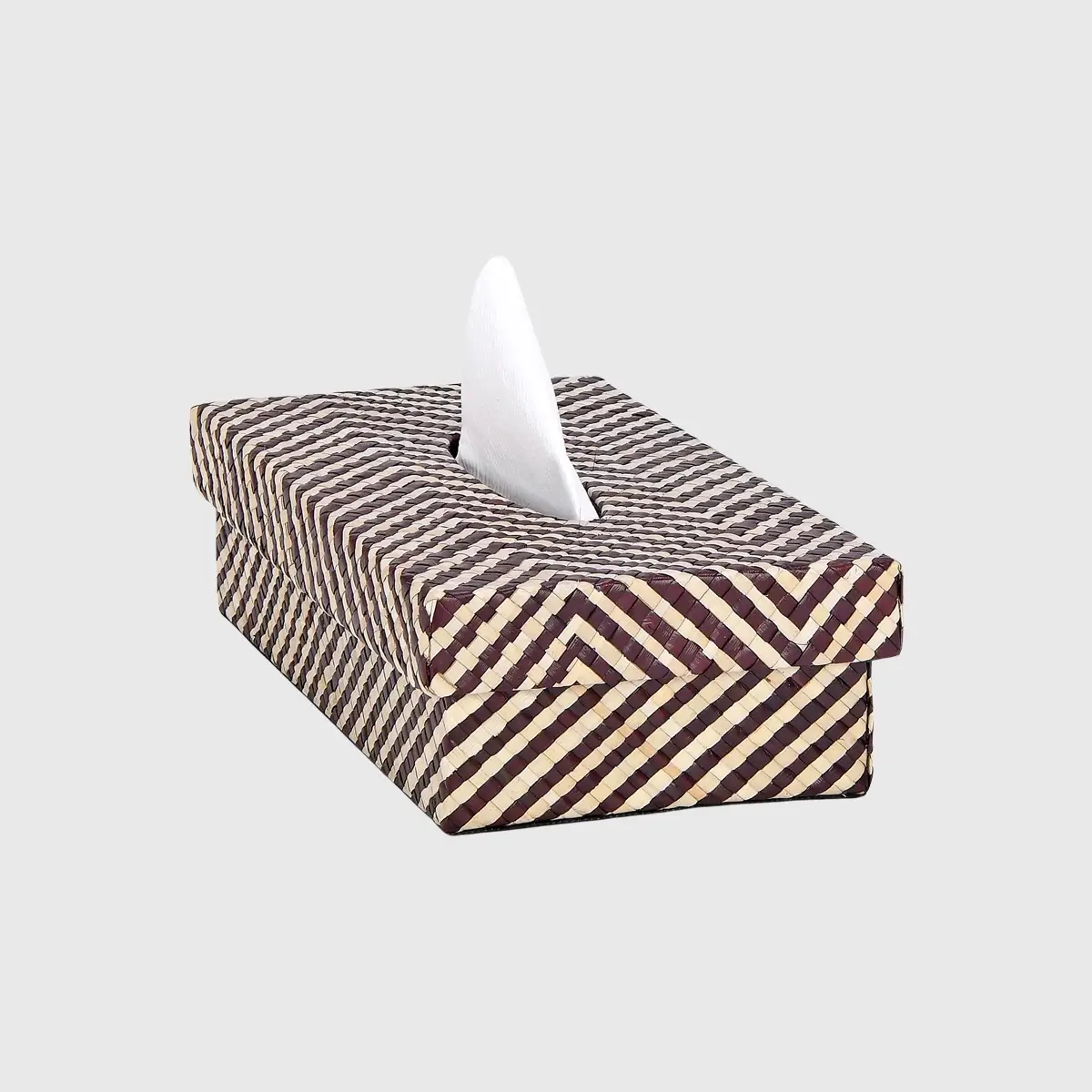 Pandanus Tissue Box Zig Zag