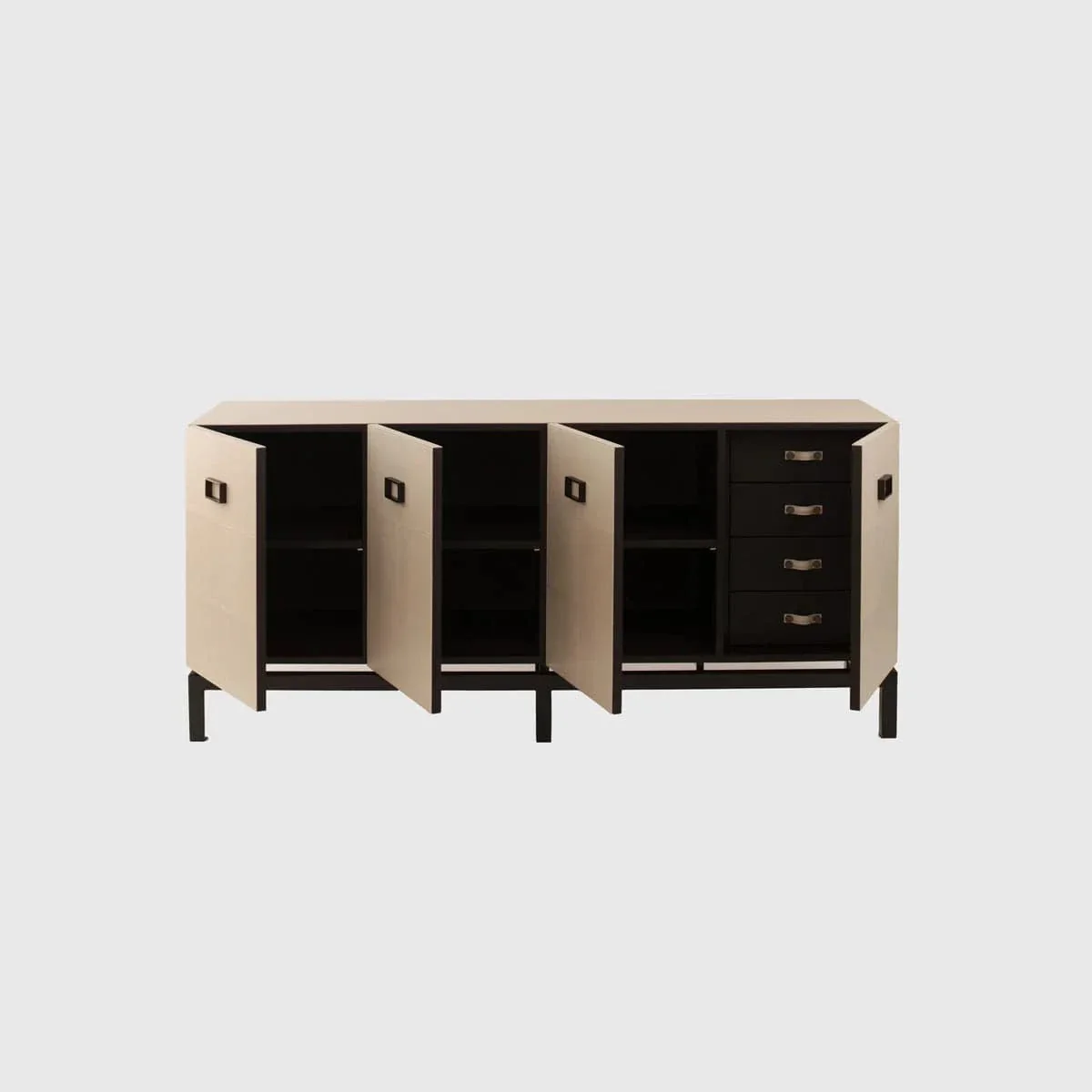 Paragon Cabinet 4 door Pumice Leather - Image 5