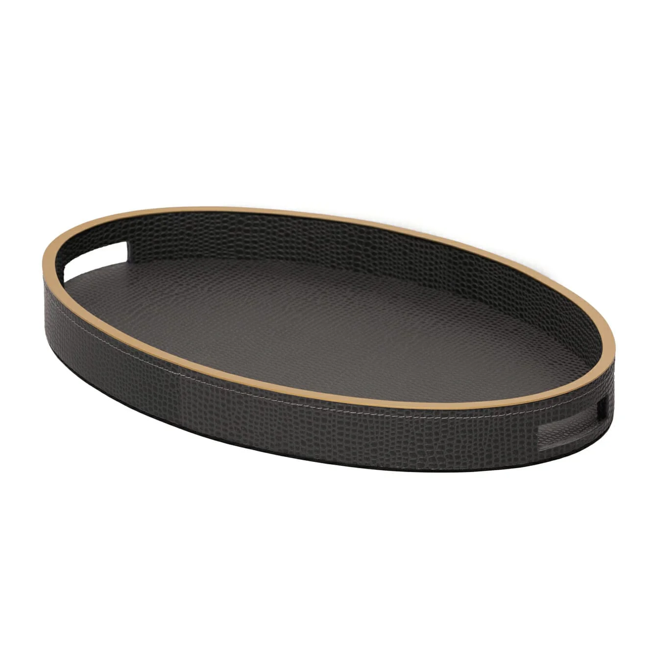 Paragon Oval Tray Komodo Leather