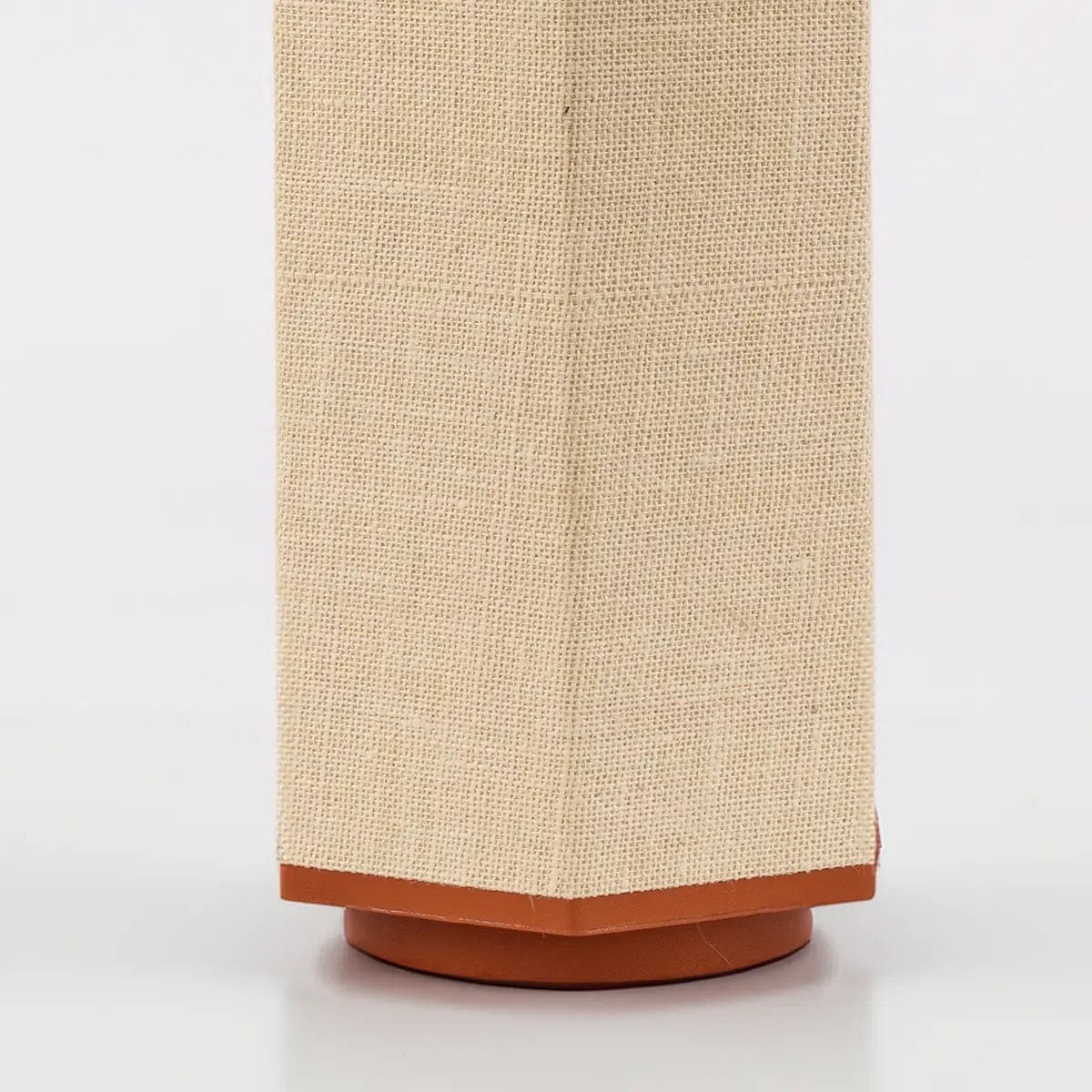 Ralf Hexagonal Lamp Leather and Jute - Image 2