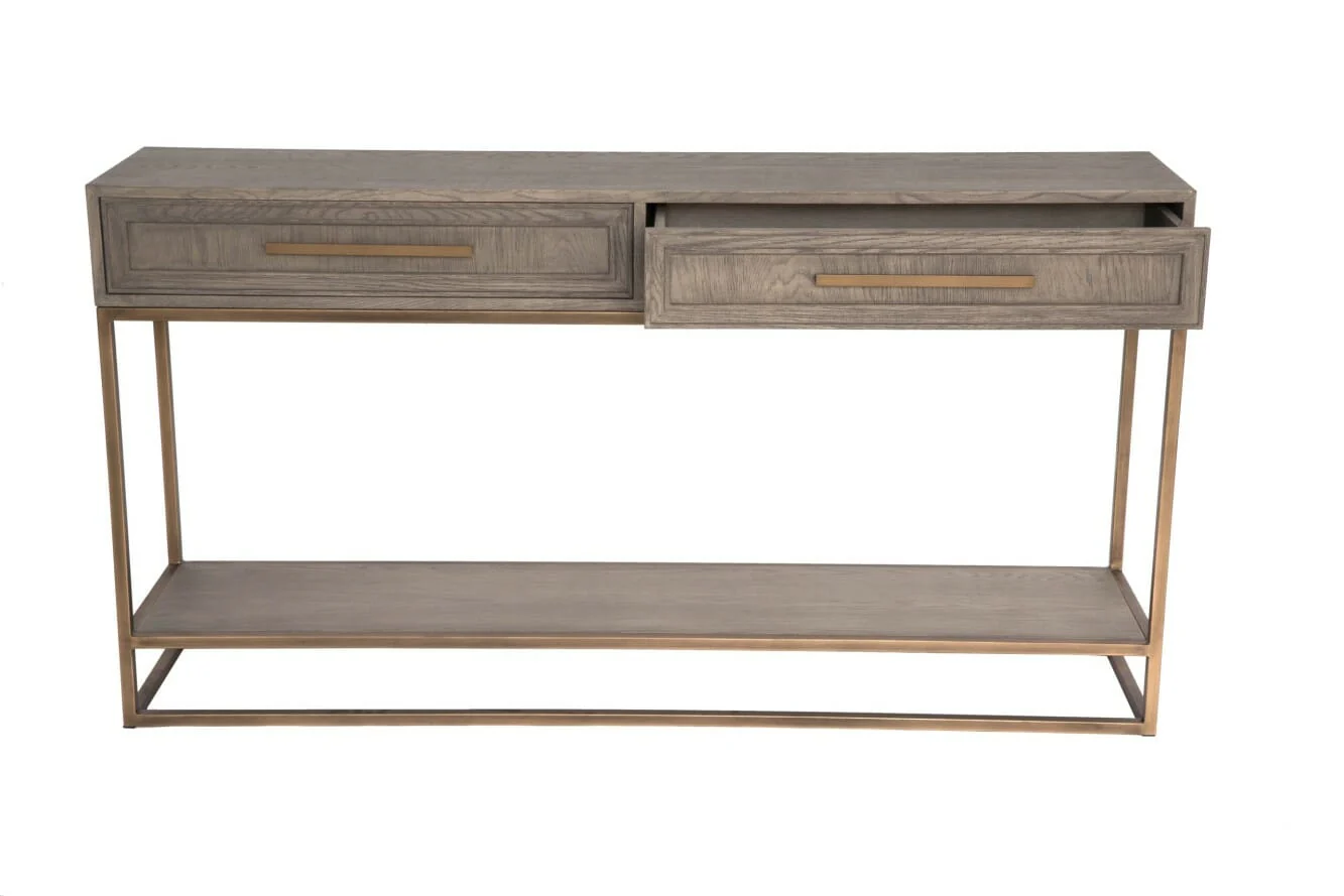 Renmin Console Grey Oak 160cm - Image 6
