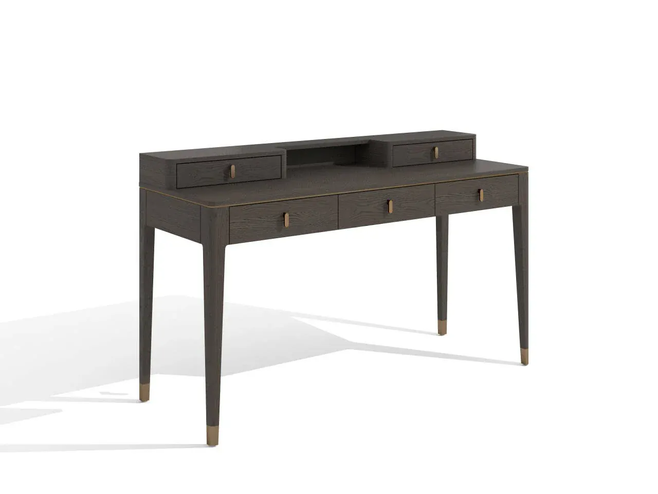 Studio Desk With 5 Drawers in Macchiato
