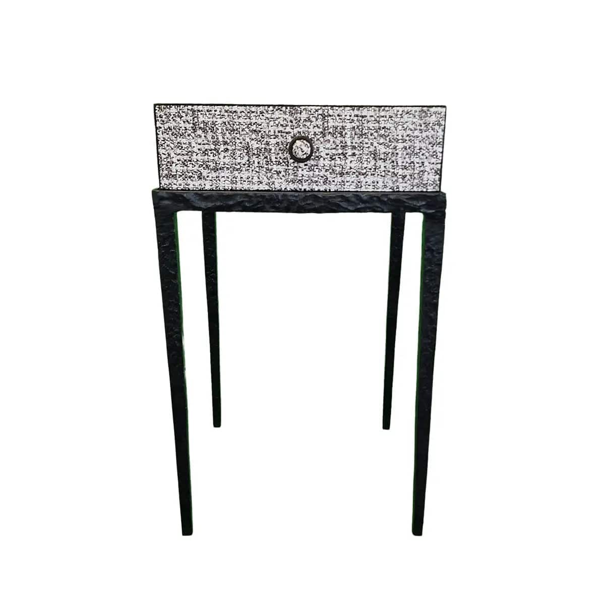 Taper Table Bronze Pavoni Leather - Image 2