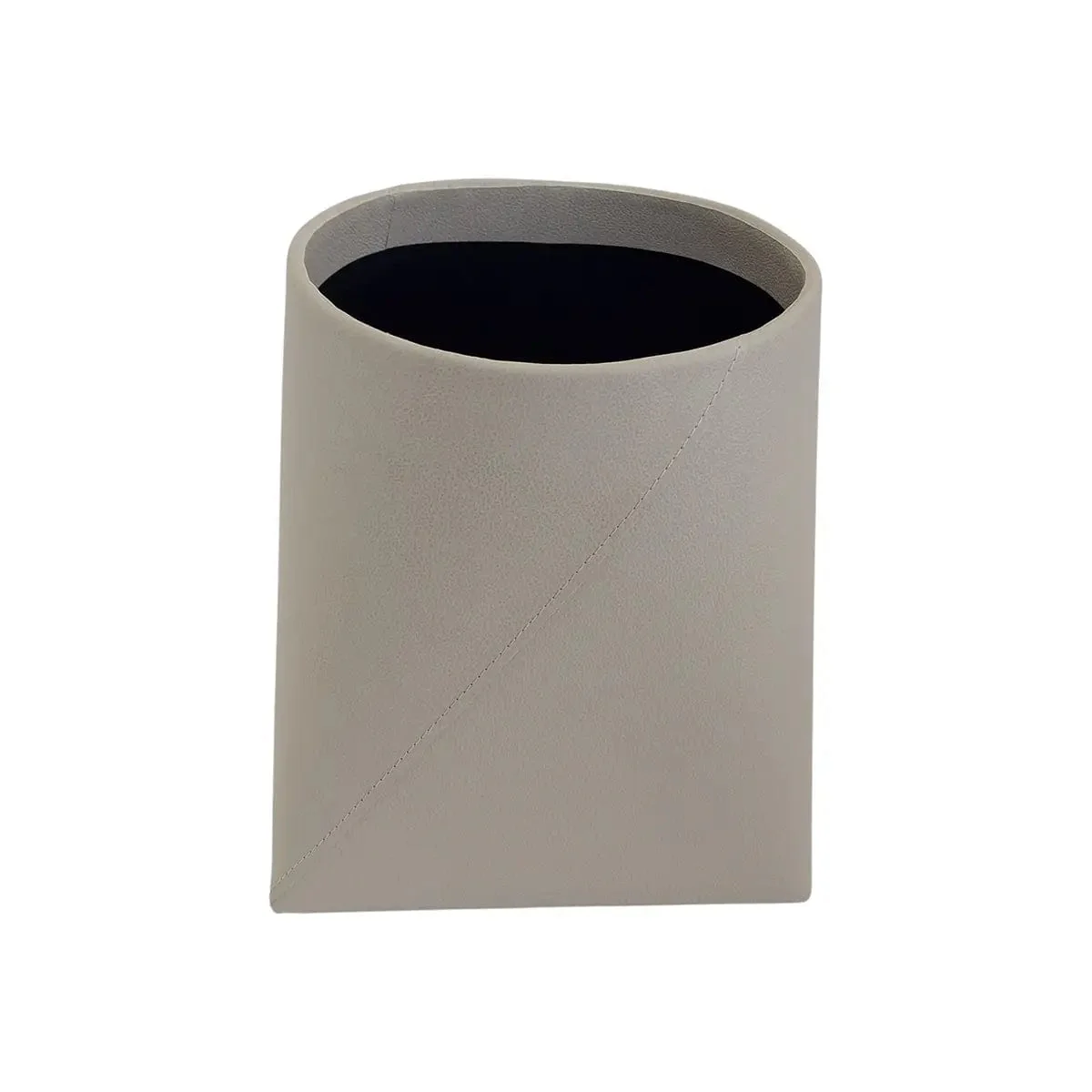 Tapered Waste Bin Pumice Leather - Image 2