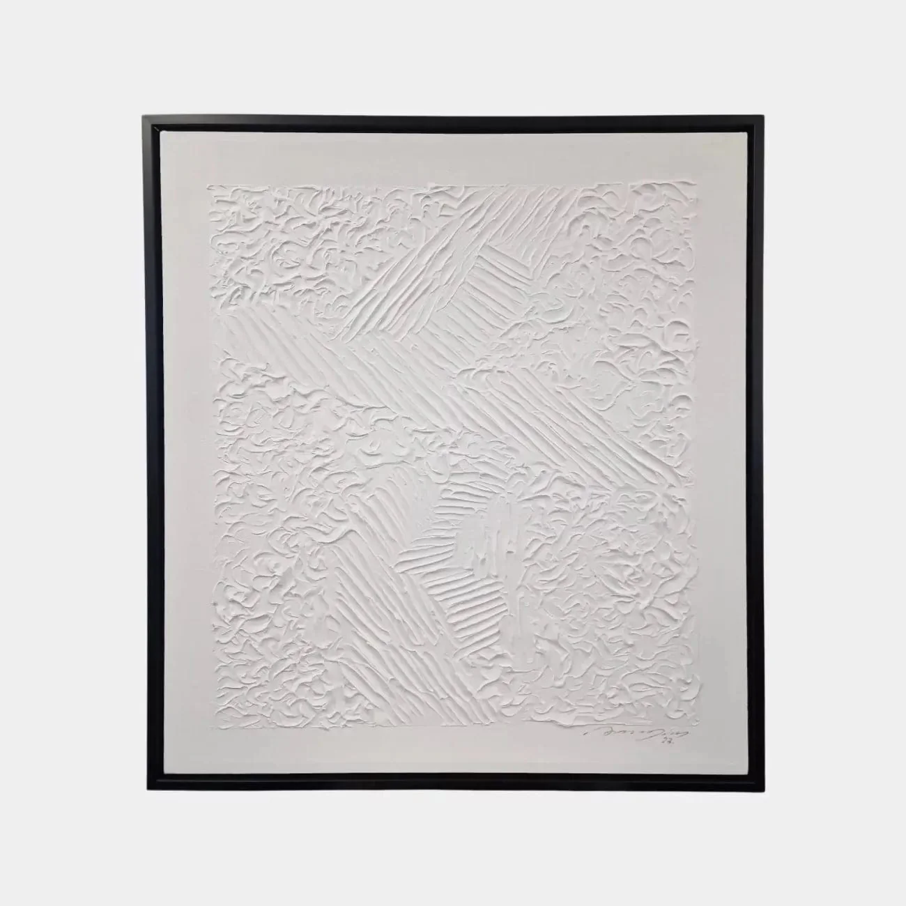 White 3D Abstract Painting Large – 2