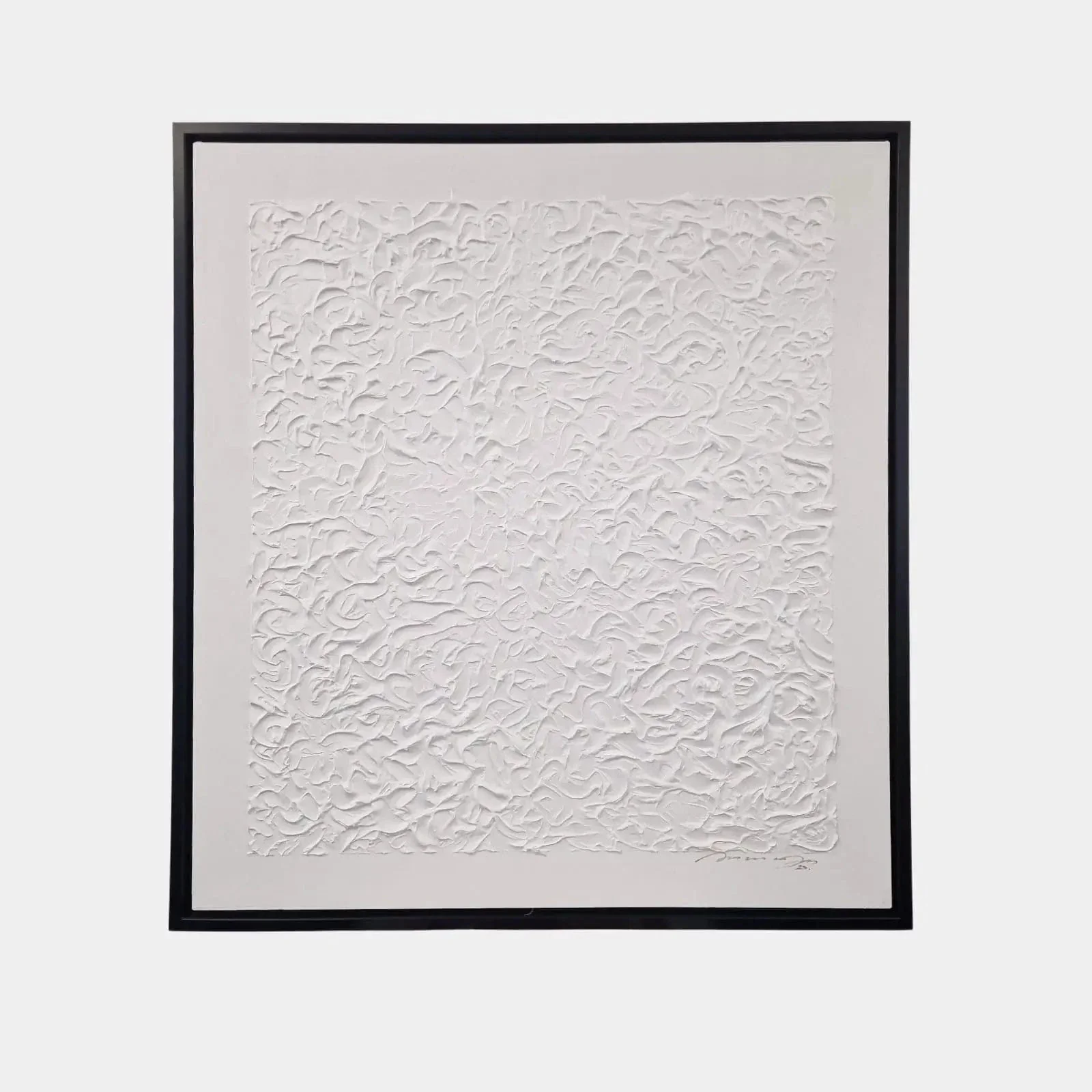 White 3D Abstract Painting Large - 4