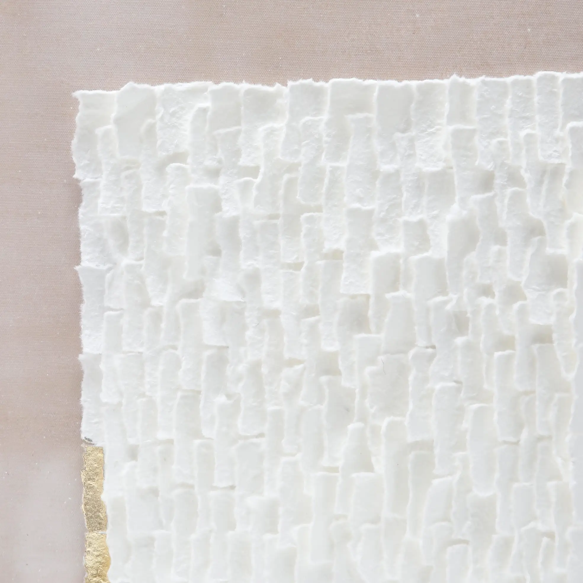 White Mosaic Handmade Dimensional Paper Wall Art - Image 2