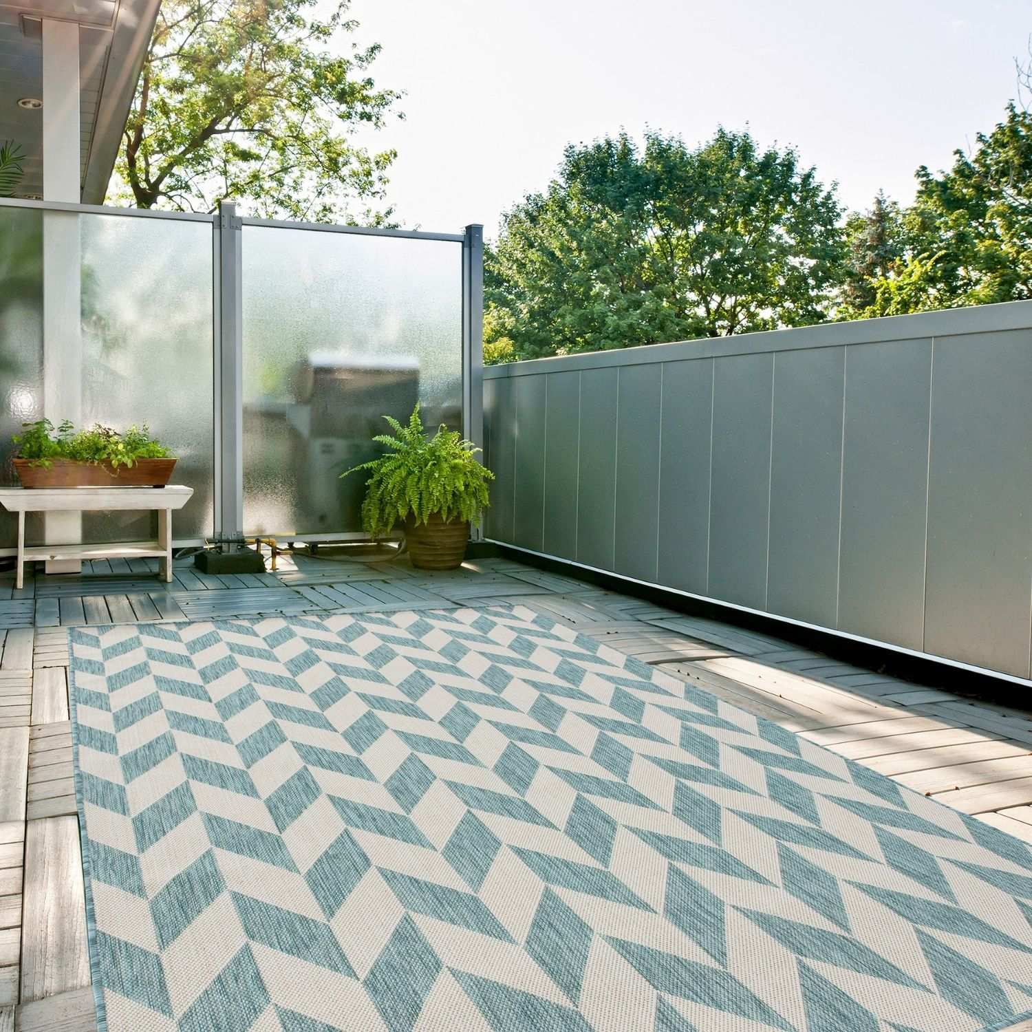 Ecology Outdoor Rug Aqua | 600Aq - Image 8